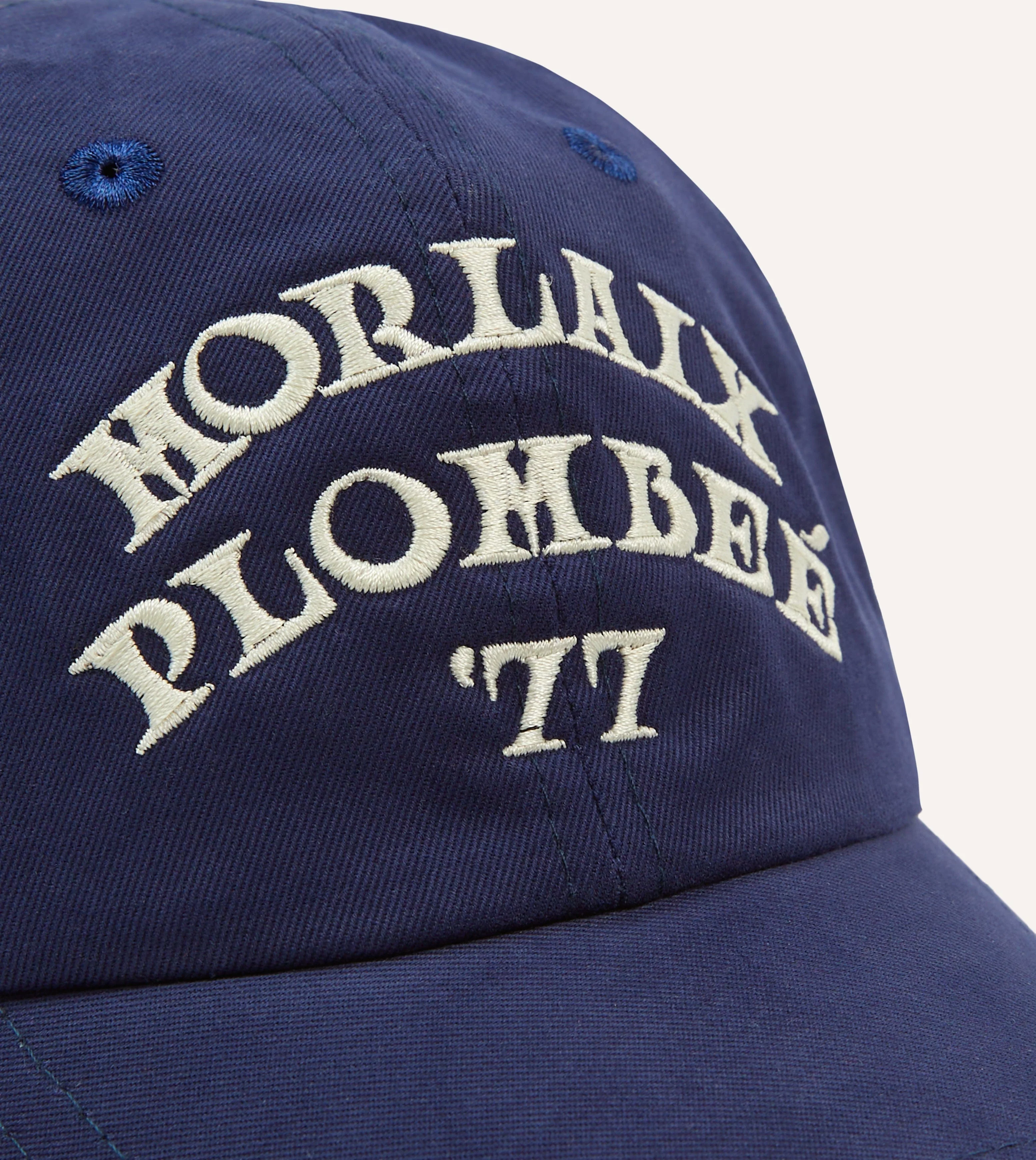 Navy Morlaix PlombeƩ '77 Cotton Twill Baseball Cap - Image 3