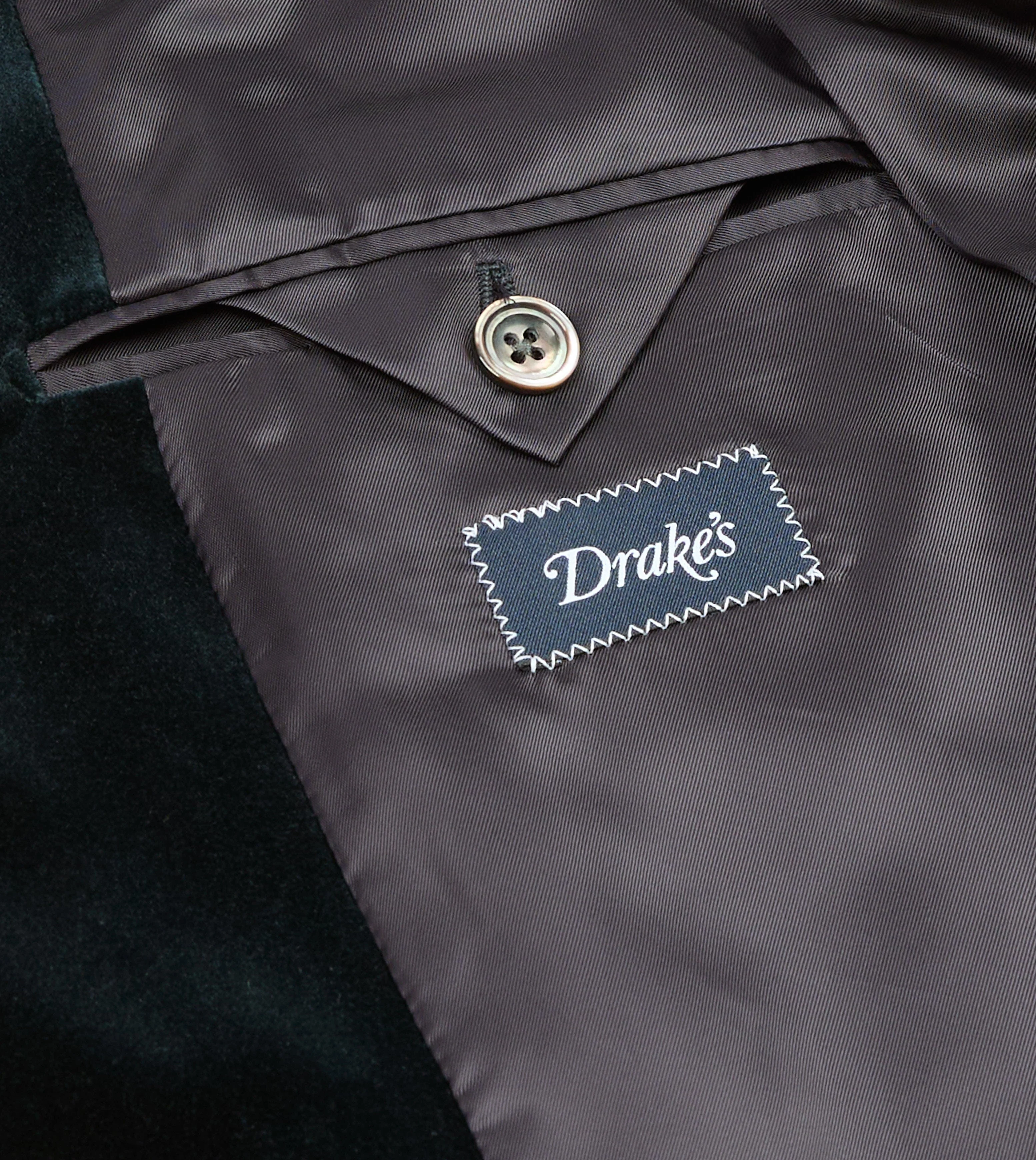 Navy Velvet Double-Breasted Blazer - Image 7