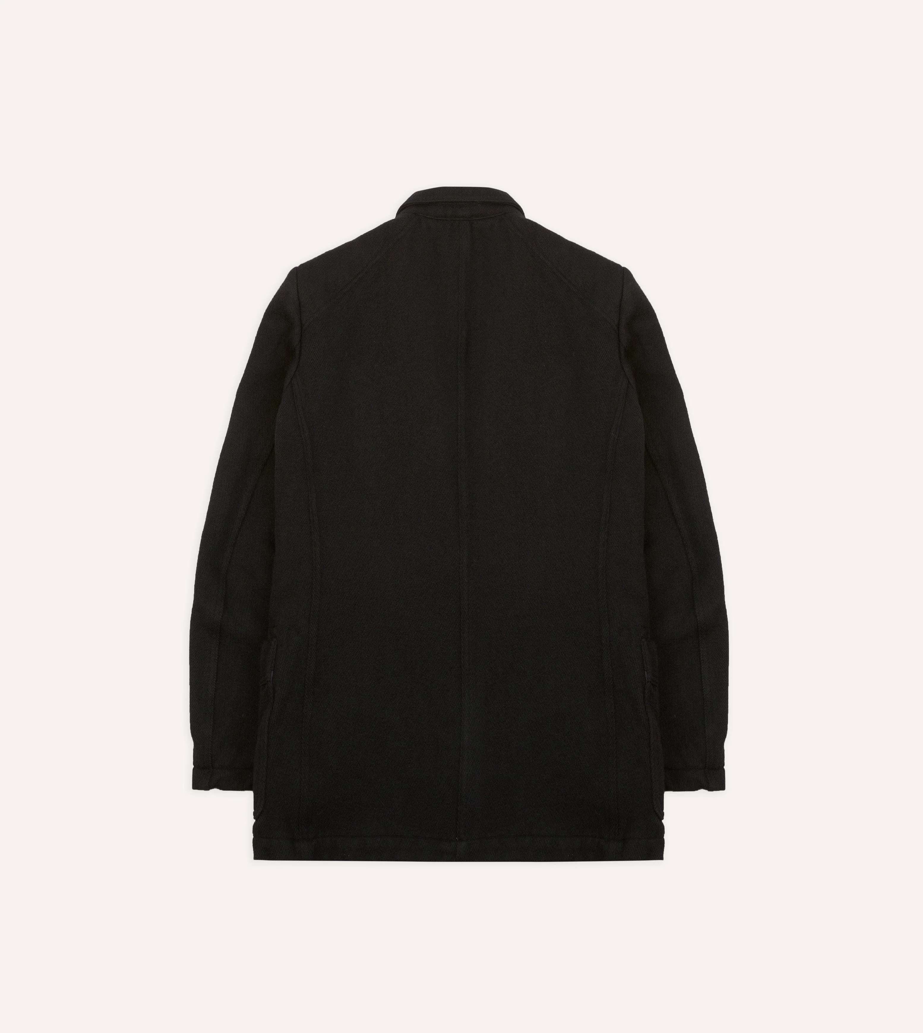 Navy Wool-Cotton Twill Field Games Blazer - Image 9