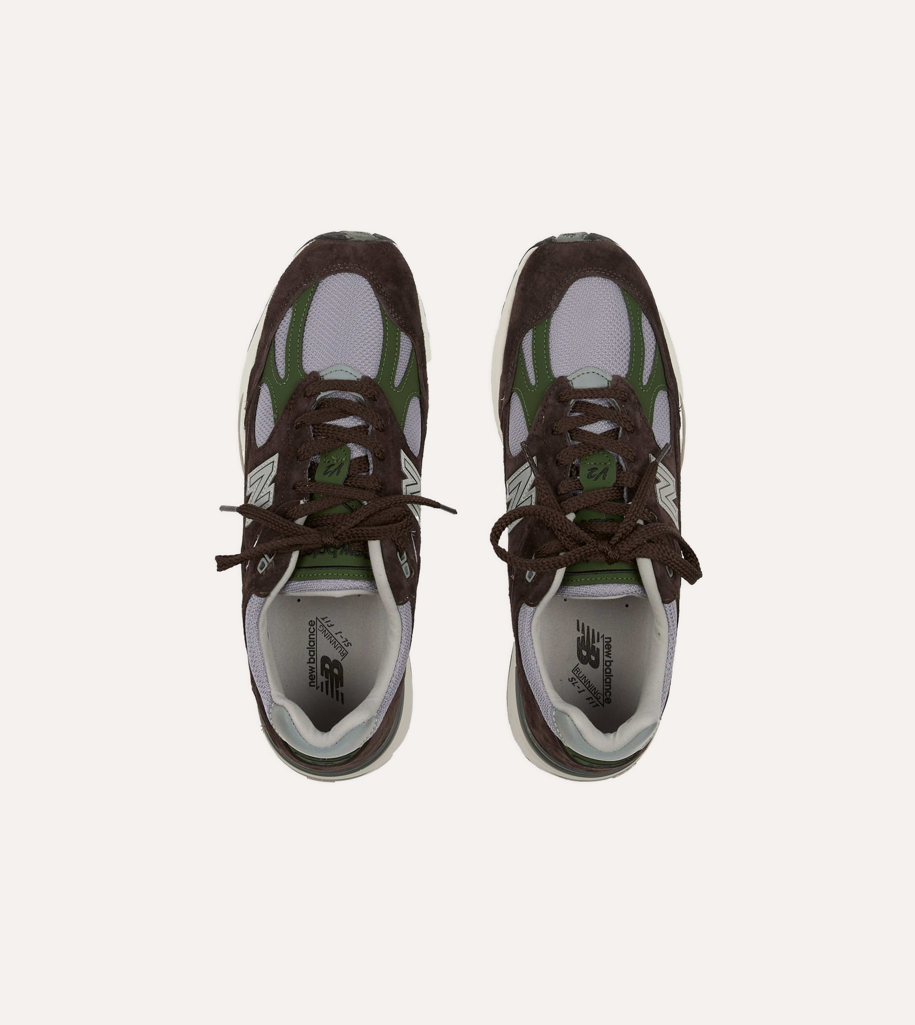 New Balance Brown 'Essentially Offbeat' Made in UK 991v2 Trainers - Image 4