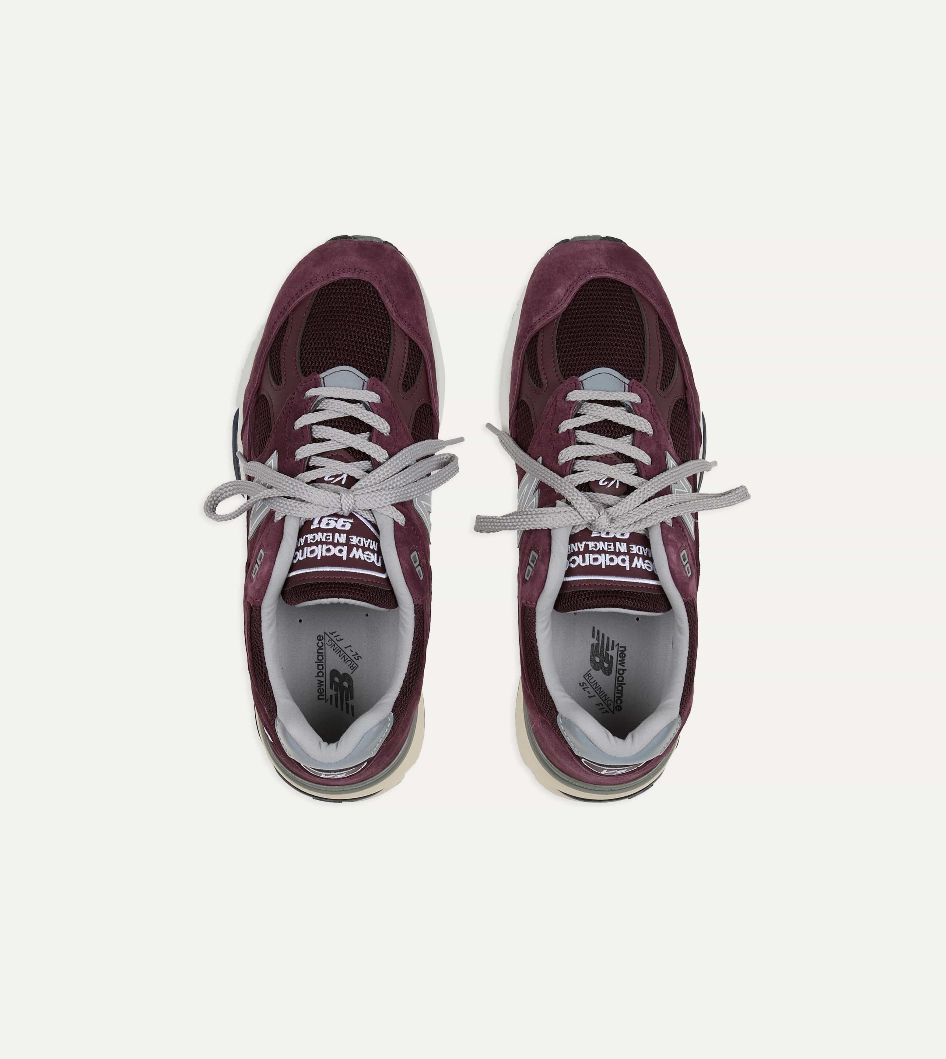 New Balance Catawba Grape Made in UK 991v2 Trainers - Image 3