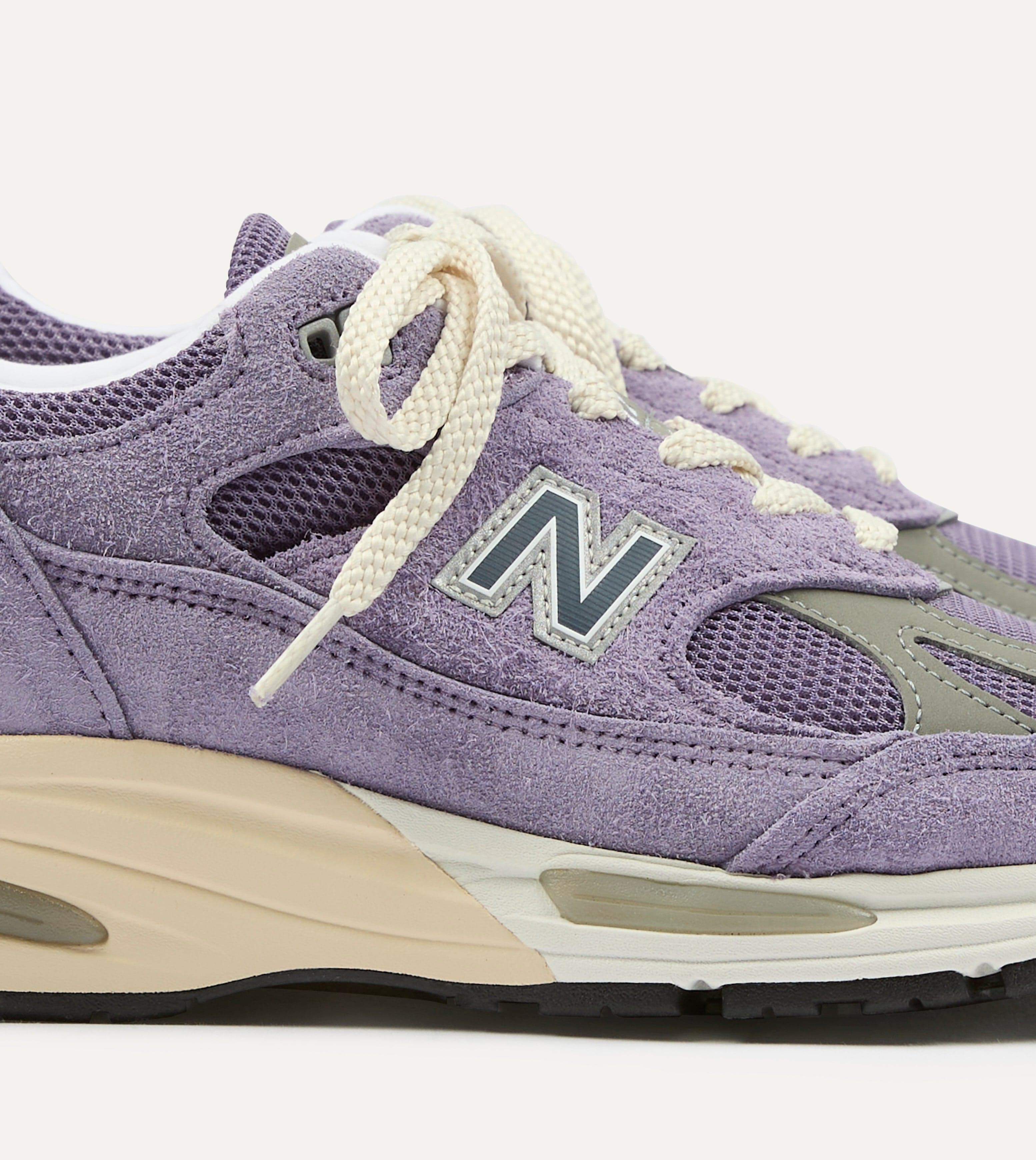 New Balance Purple Sage 'Grounded Pastels' Made in UK 991v2 Trainers - Image 3
