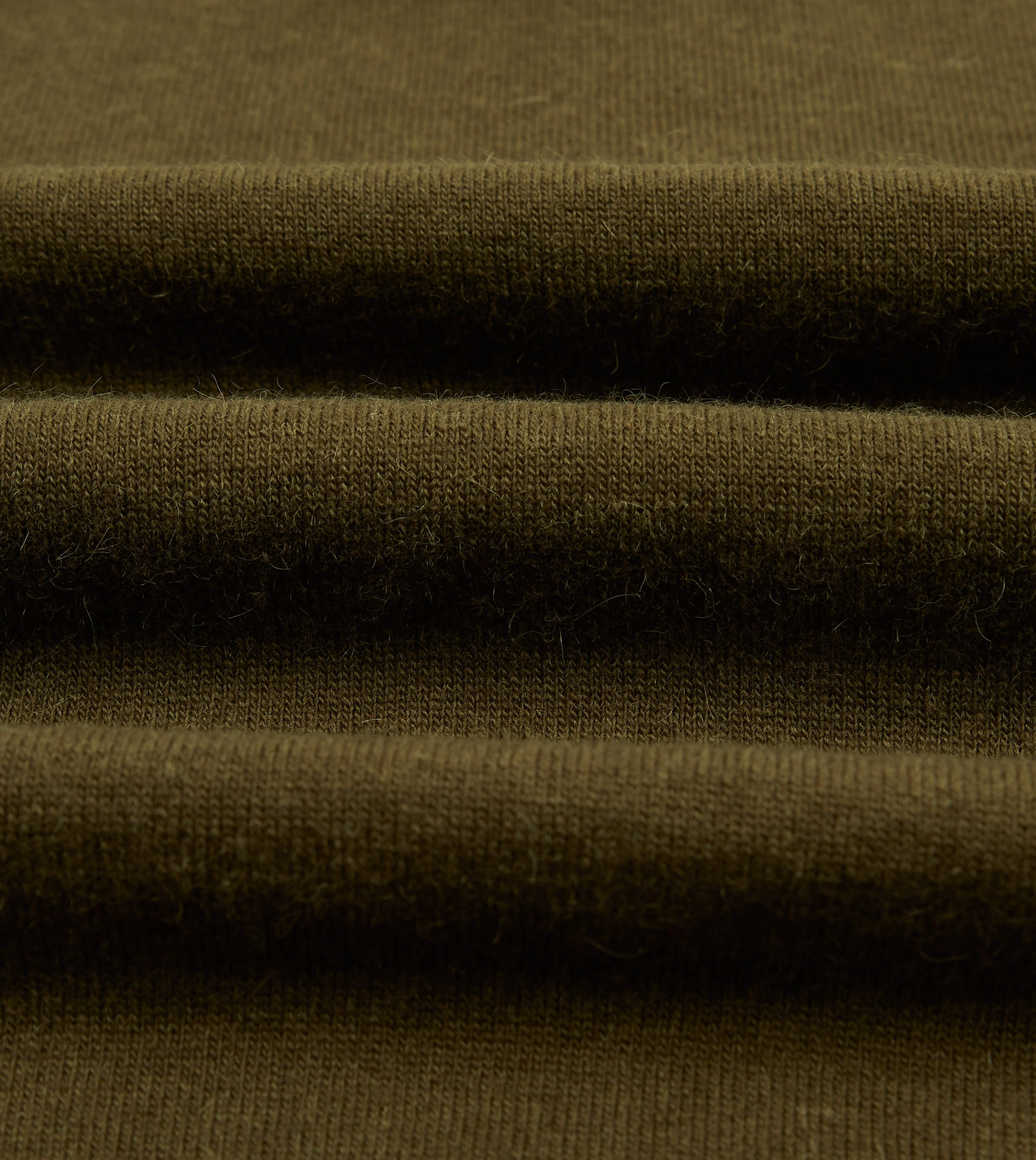 Olive Alpaca Wool Knitted Polo - Image 2
