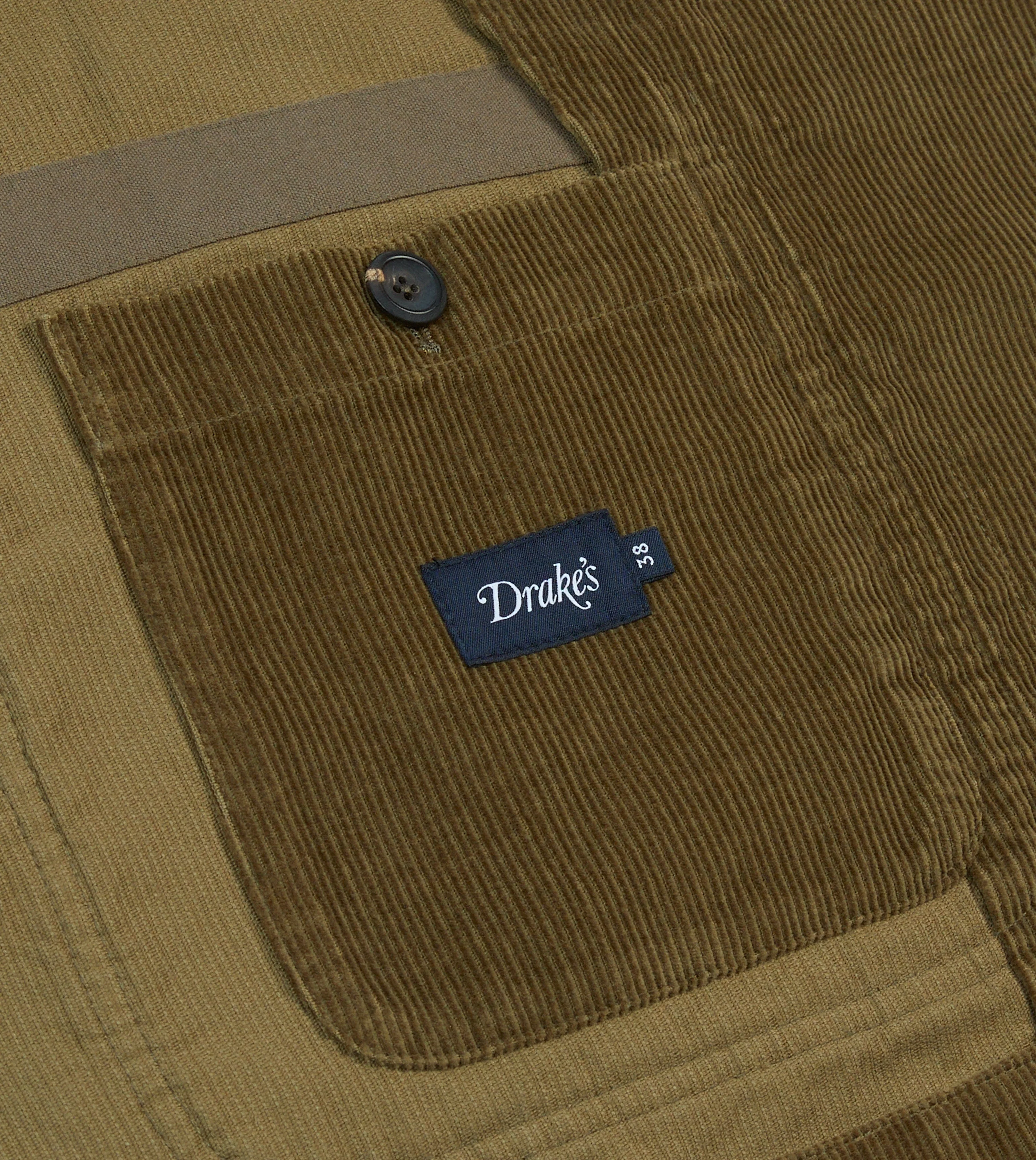 Olive Cotton Corduroy Field Games Blazer - Image 8