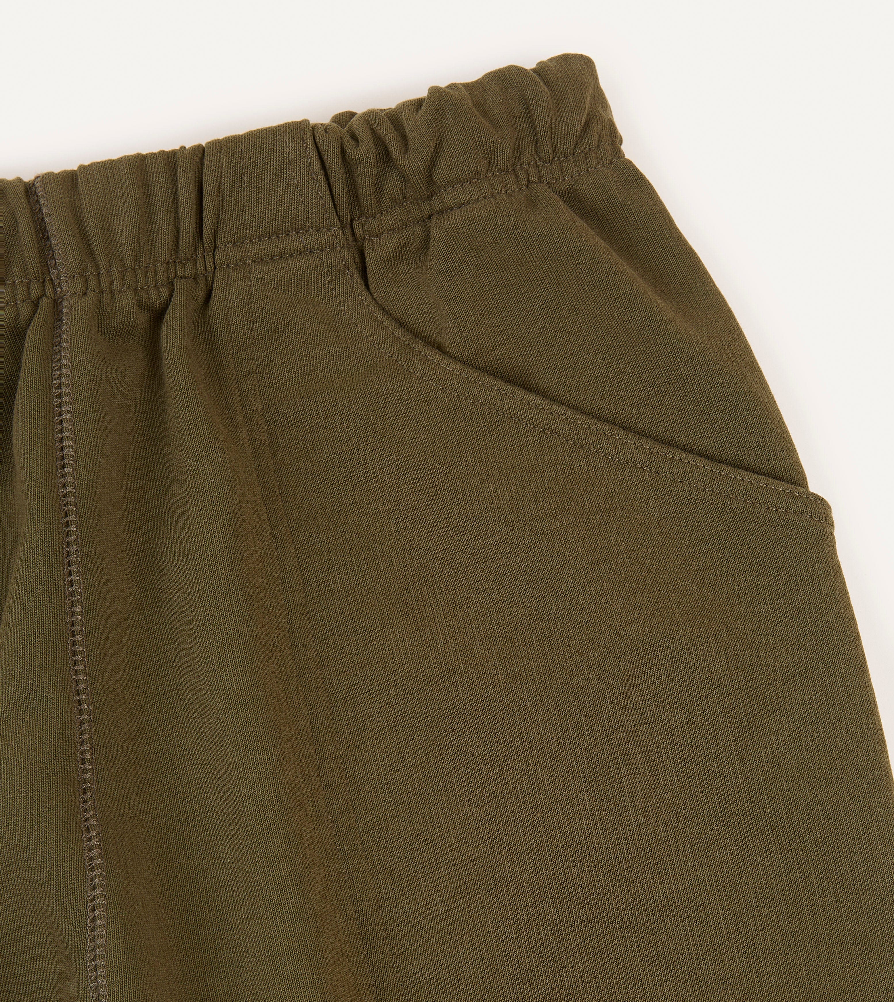 Olive Cotton Jogging Bottoms - Image 3