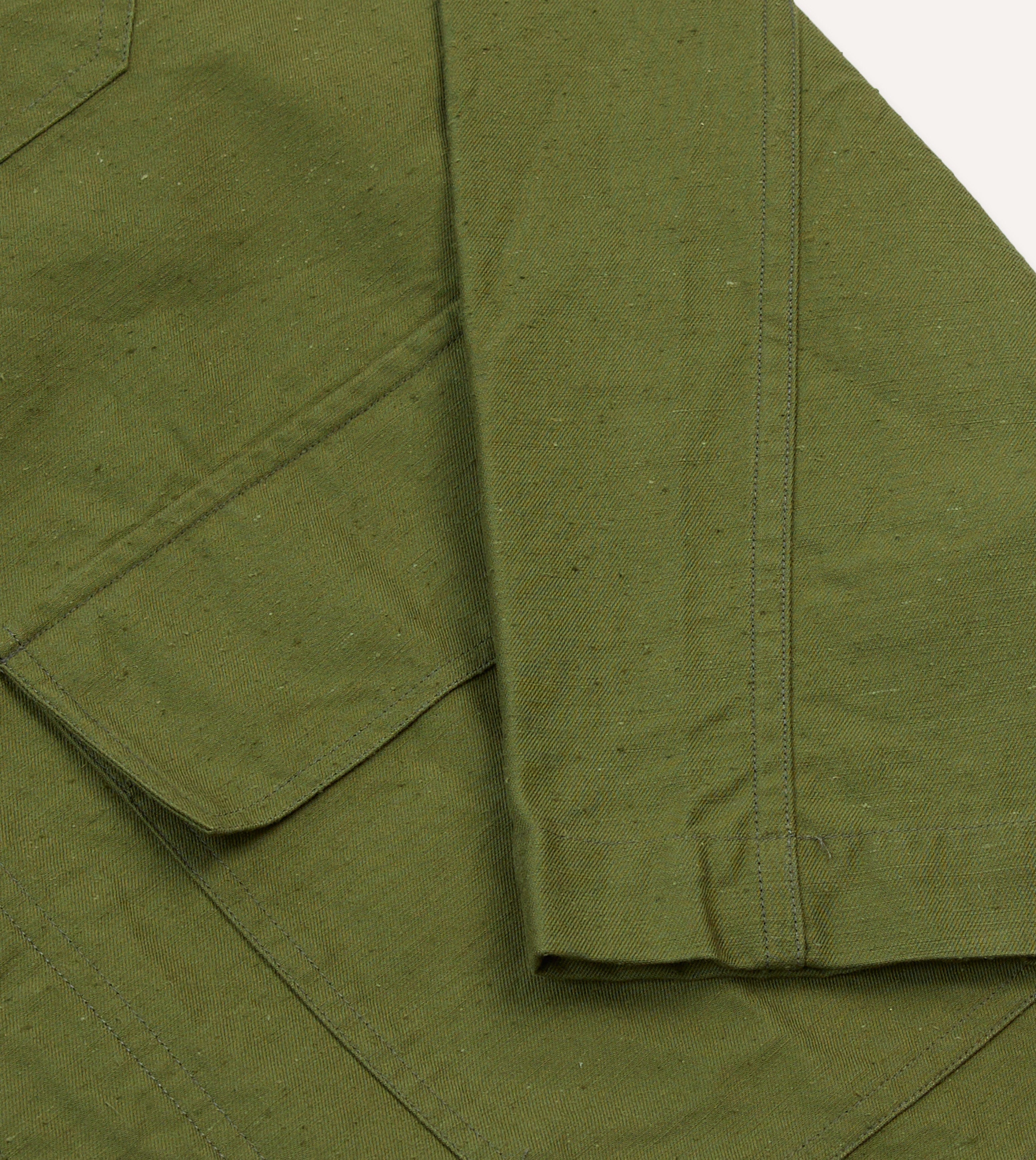 Olive Cotton Overshirt - Image 5