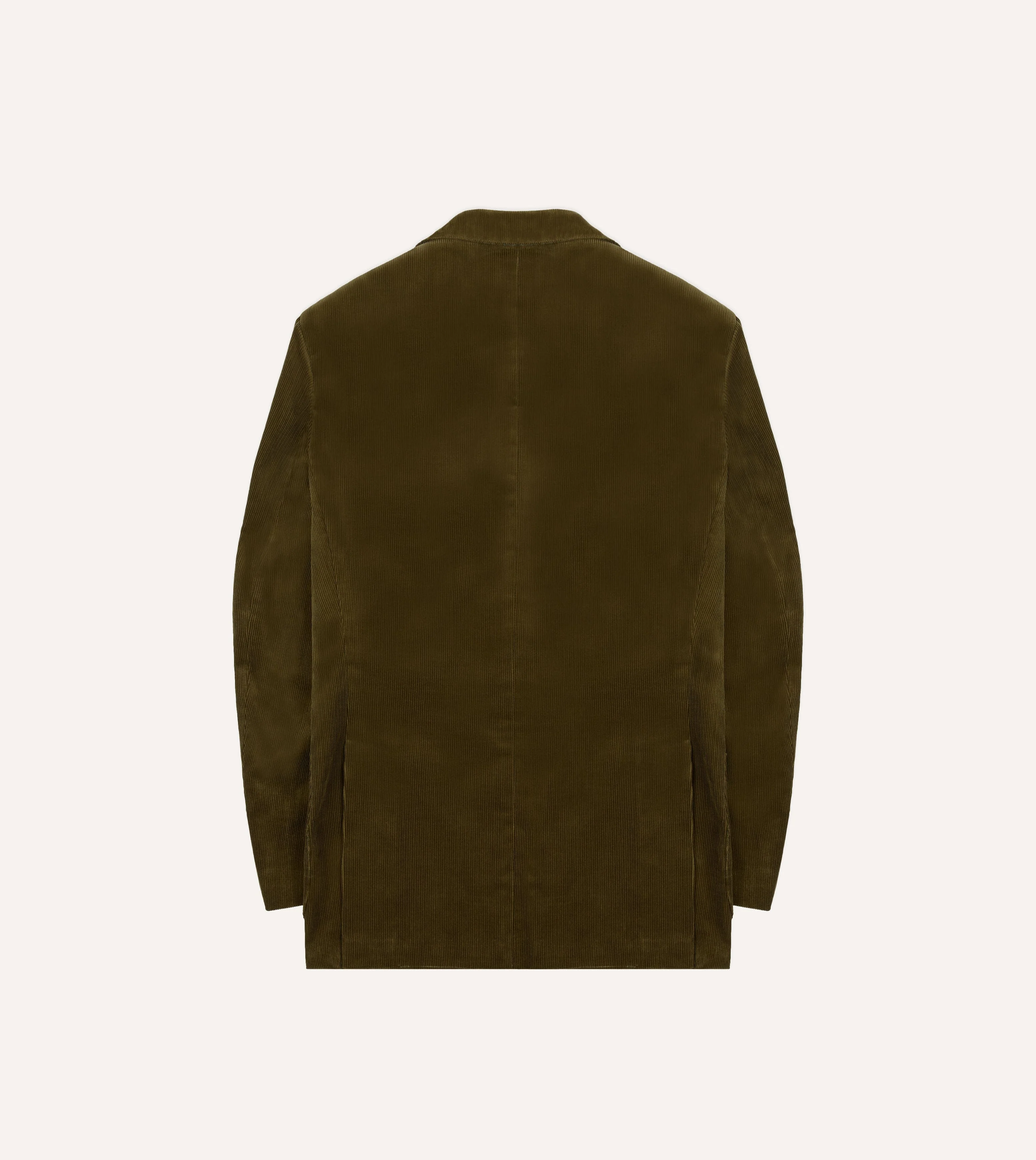 Olive Green Mid-Wale Cotton Corduroy TailoredÃ‚Â Jacket - Image 8