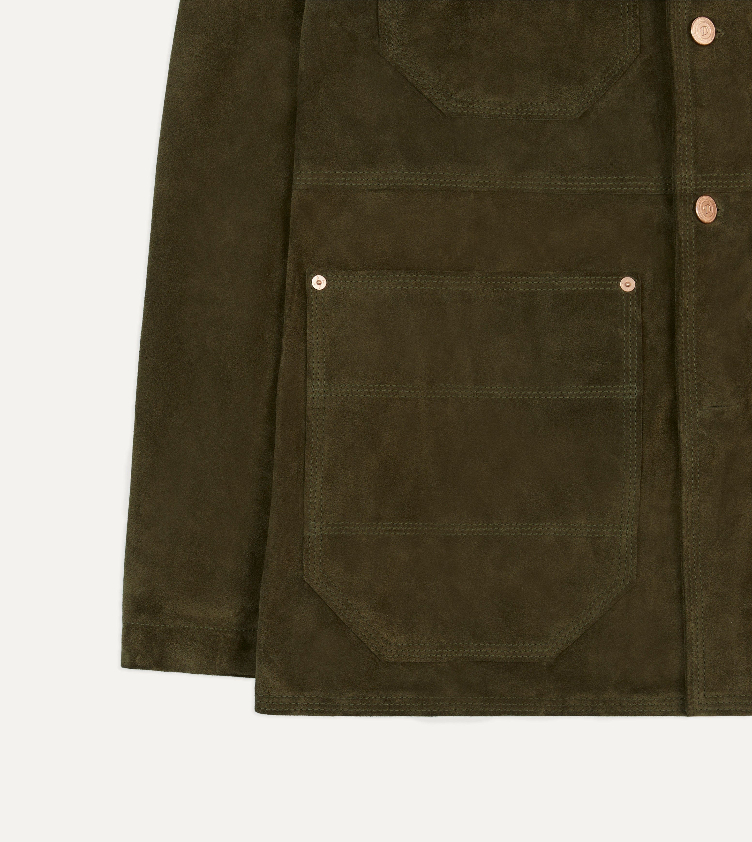 Olive Suede Welder Jacket - Image 7