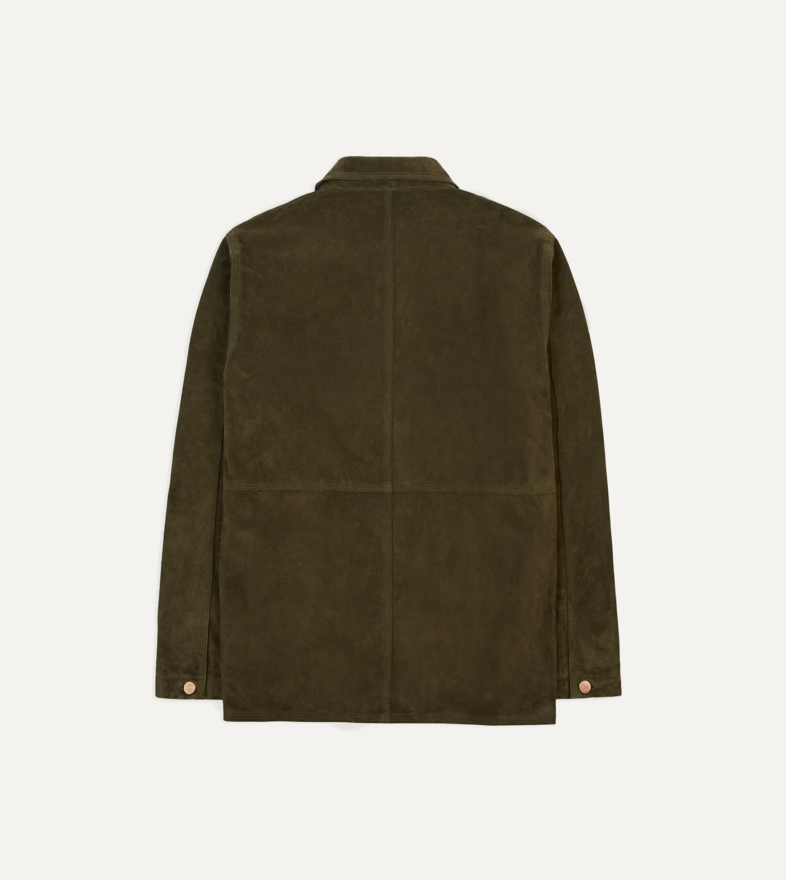 Olive Suede Welder Jacket - Image 9