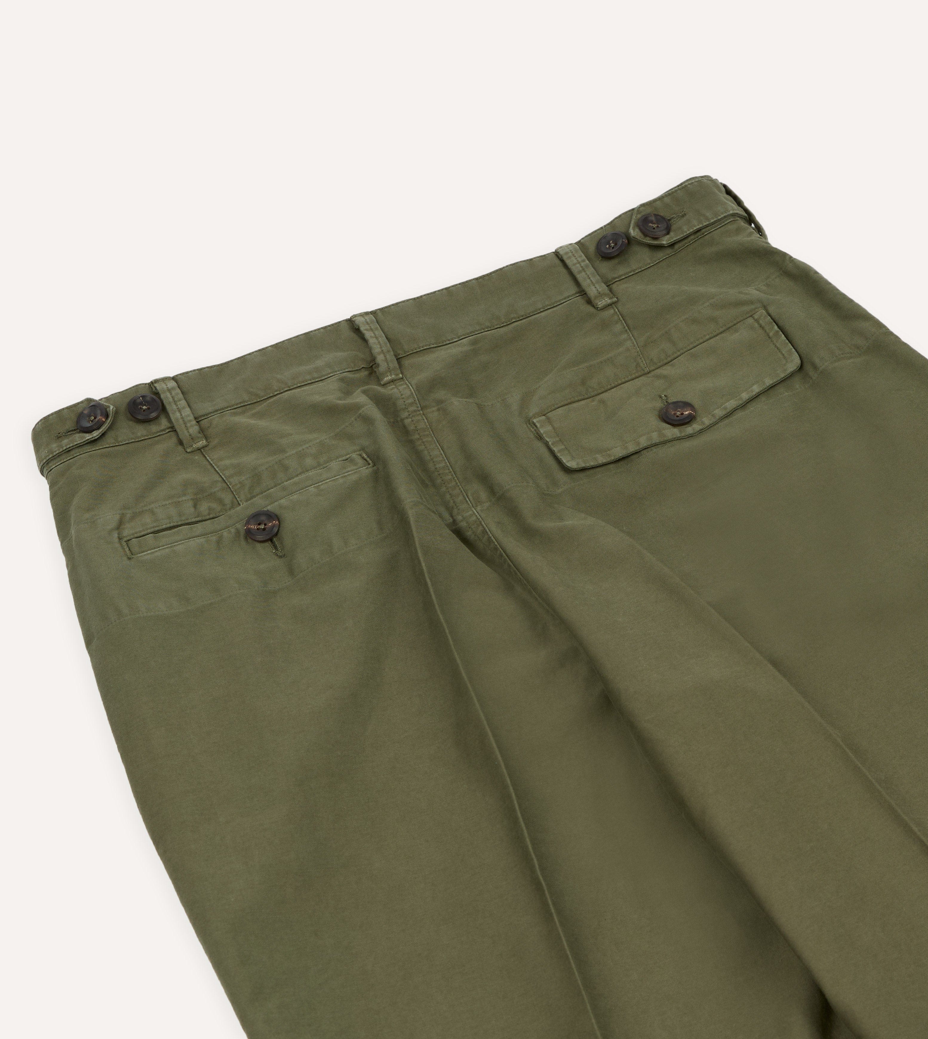 Olive Summer Moleskin Games Trouser - Image 5