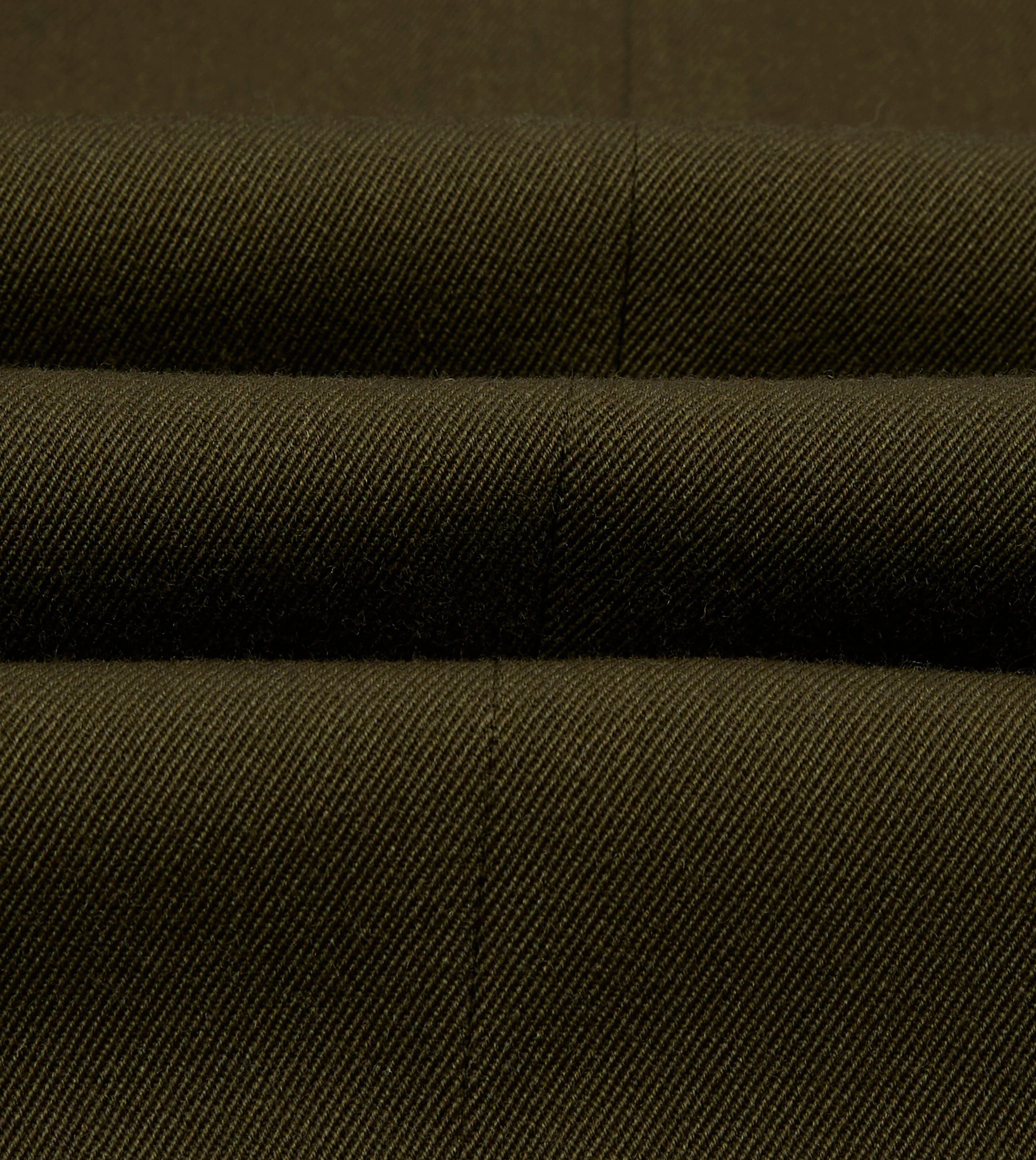 Olive Wool-Cotton Tailored Jacket - Image 2