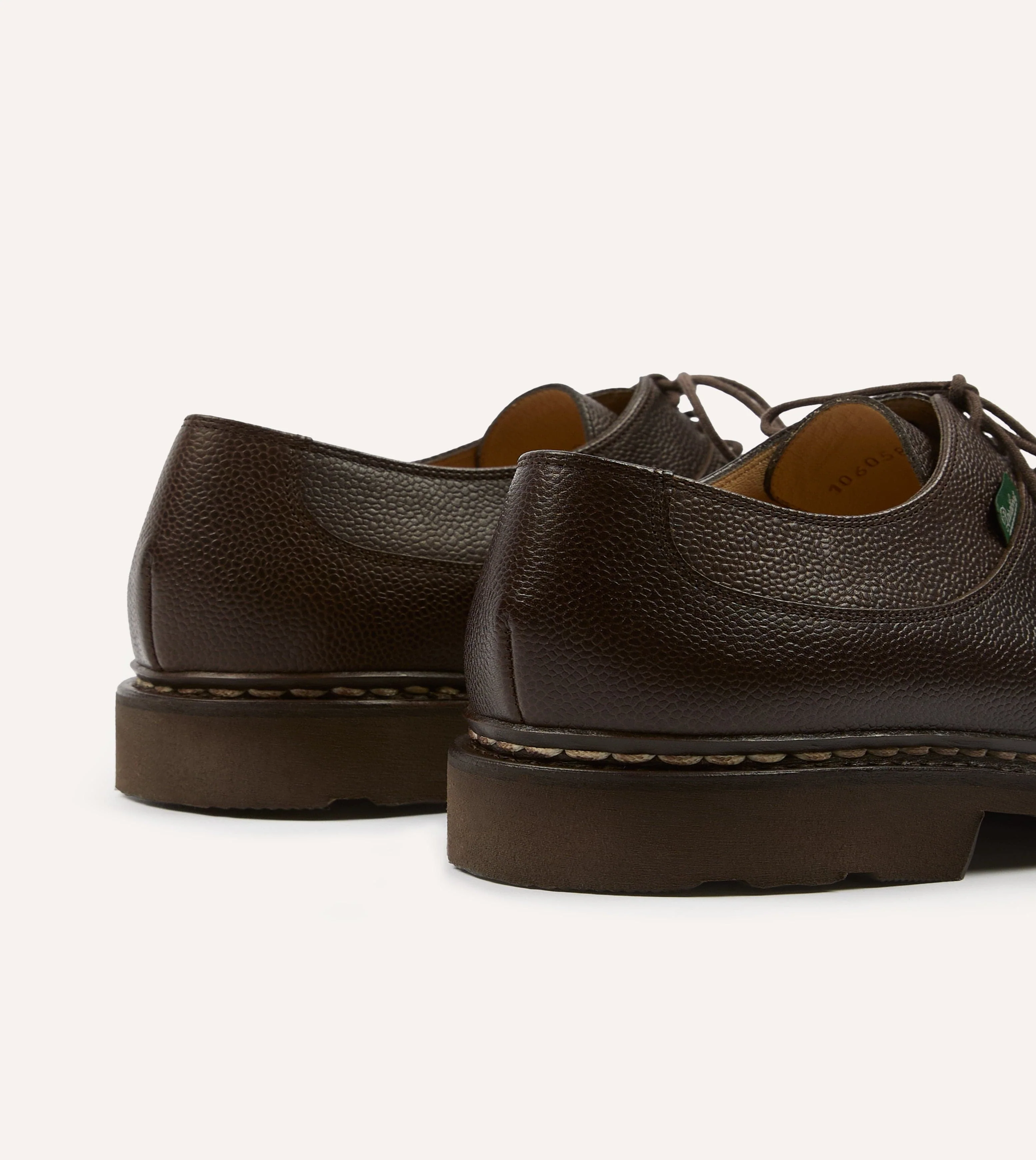Paraboot Avignon Moka Brown Leather Derby Shoe - Image 5