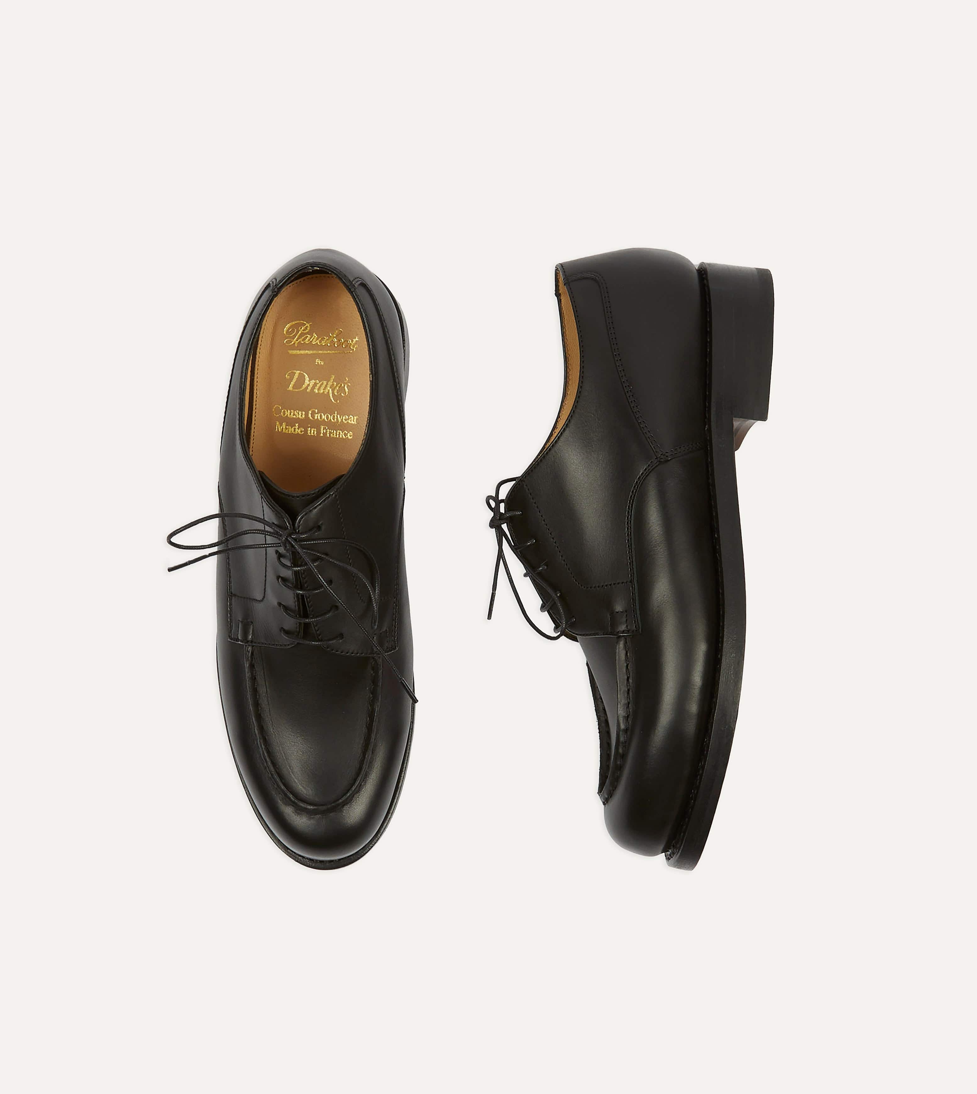 Paraboot Chambord Black Calf Leather Derby Shoe - Image 3