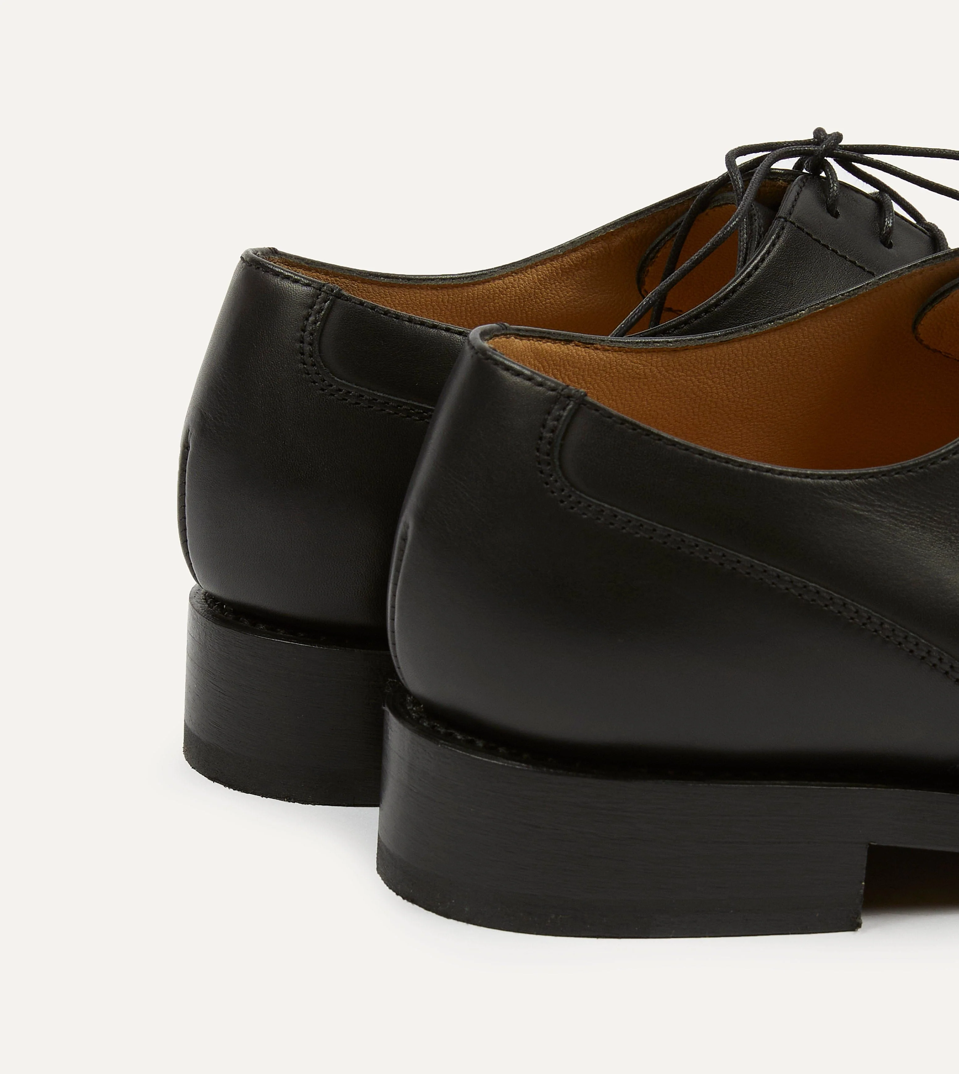 Paraboot Chambord Black Calf Leather Derby Shoe - Image 4