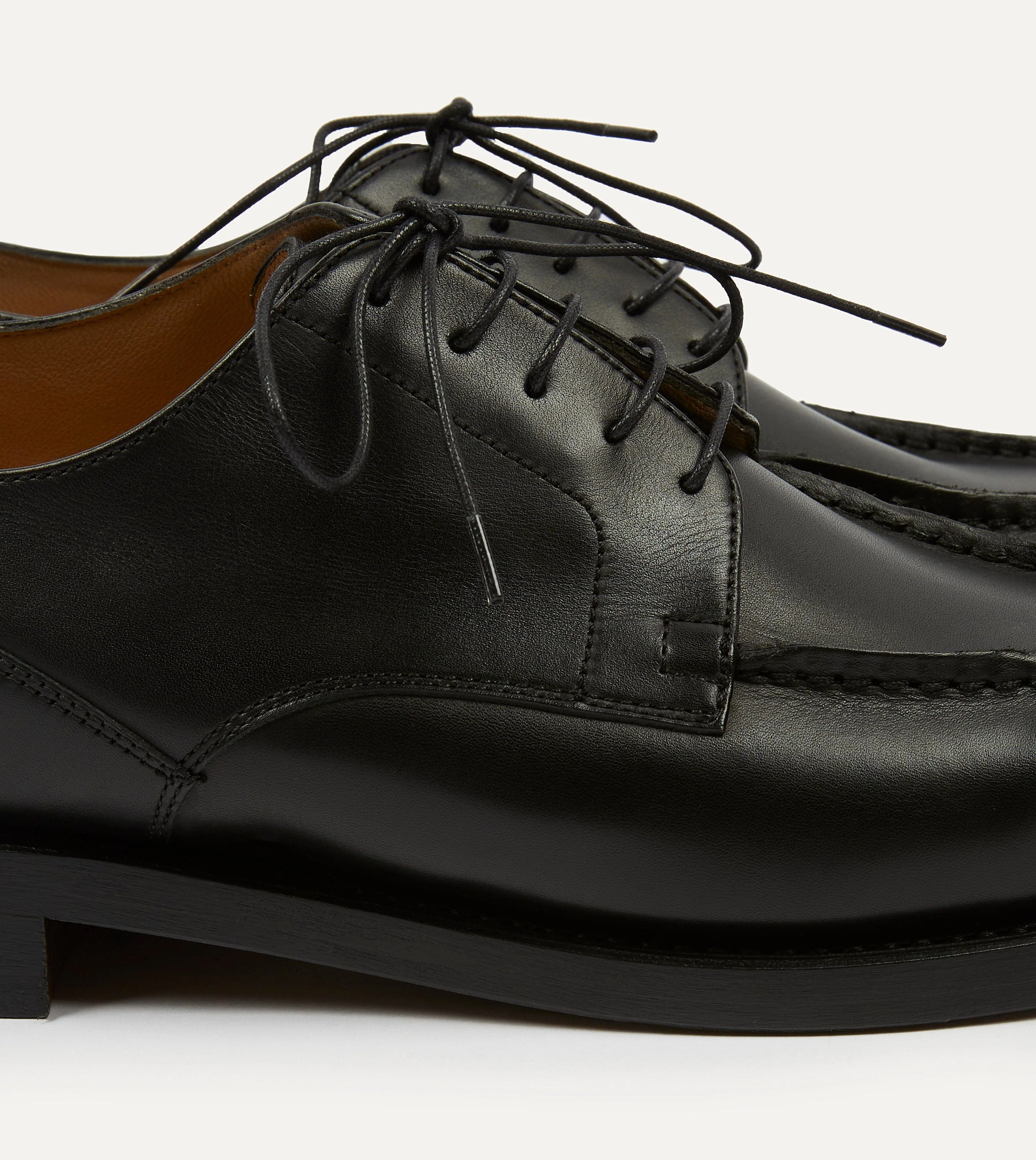Paraboot Chambord Black Calf Leather Derby Shoe - Image 5
