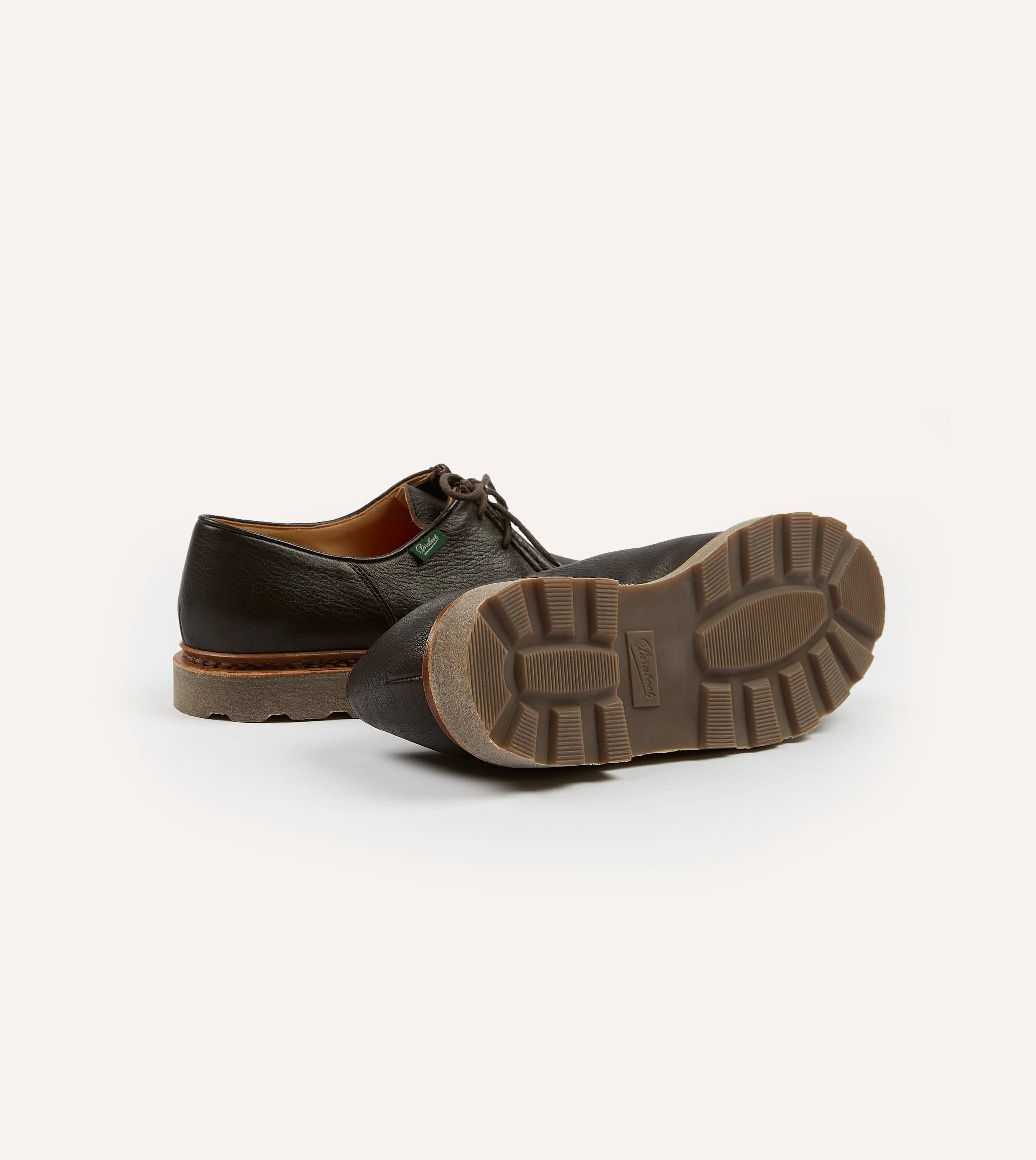 Paraboot Michael Marron Deer Leather Derby Shoe - Image 2