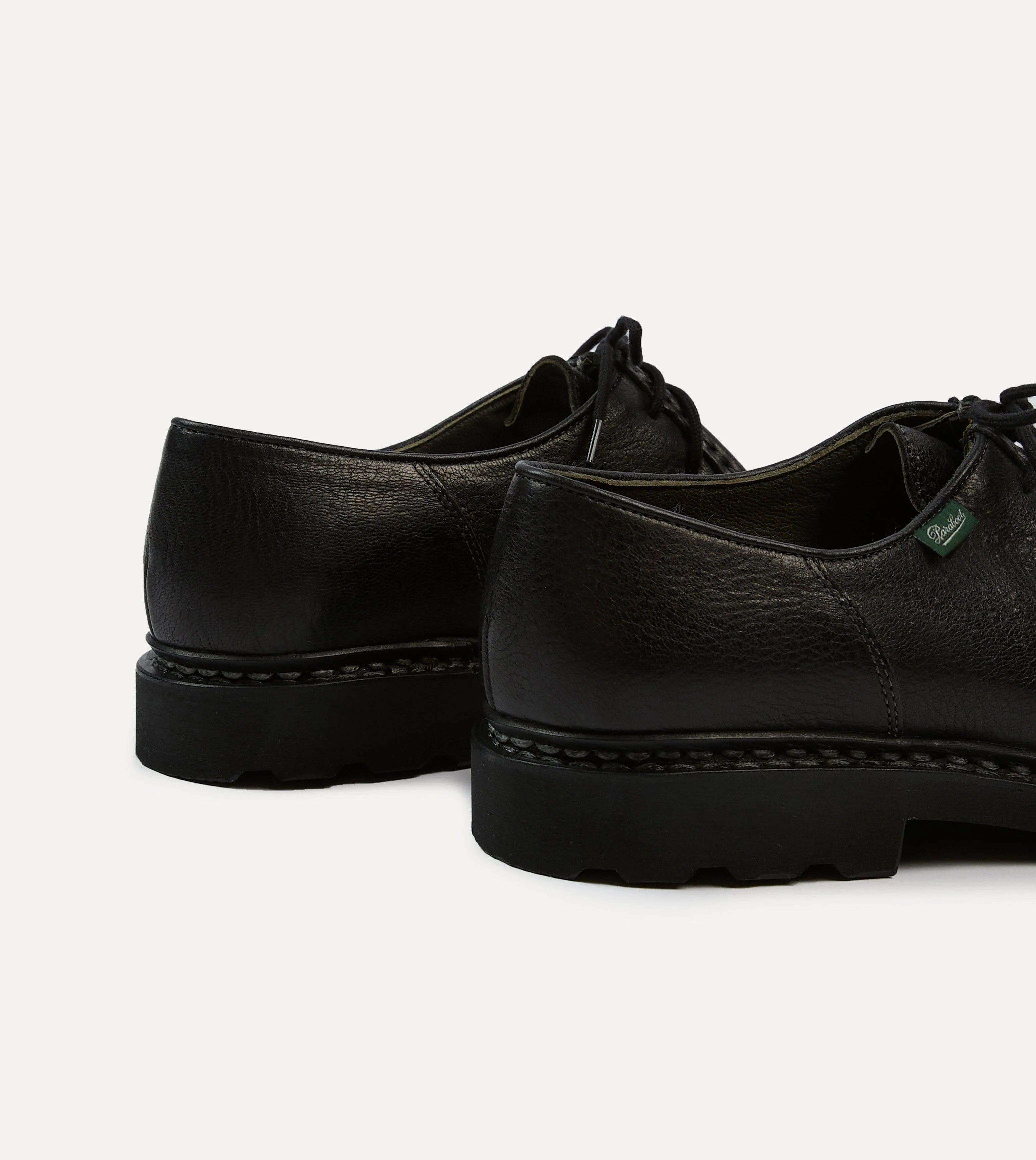 Paraboot Michael Noir Deer Leather Derby Shoe - Image 5