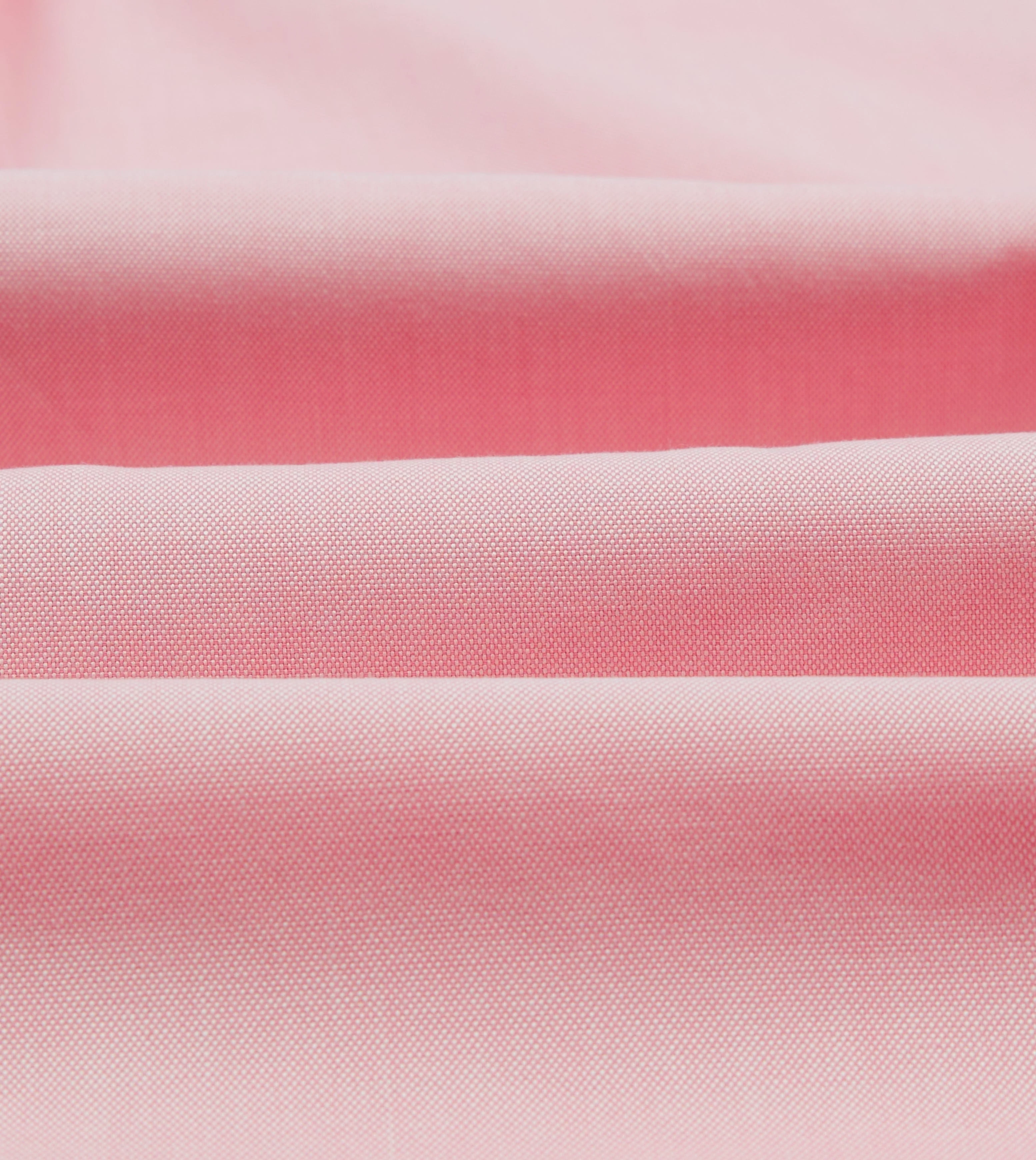 Pink Pinpoint Oxford Cotton Cloth Button-Down Shirt - Image 2