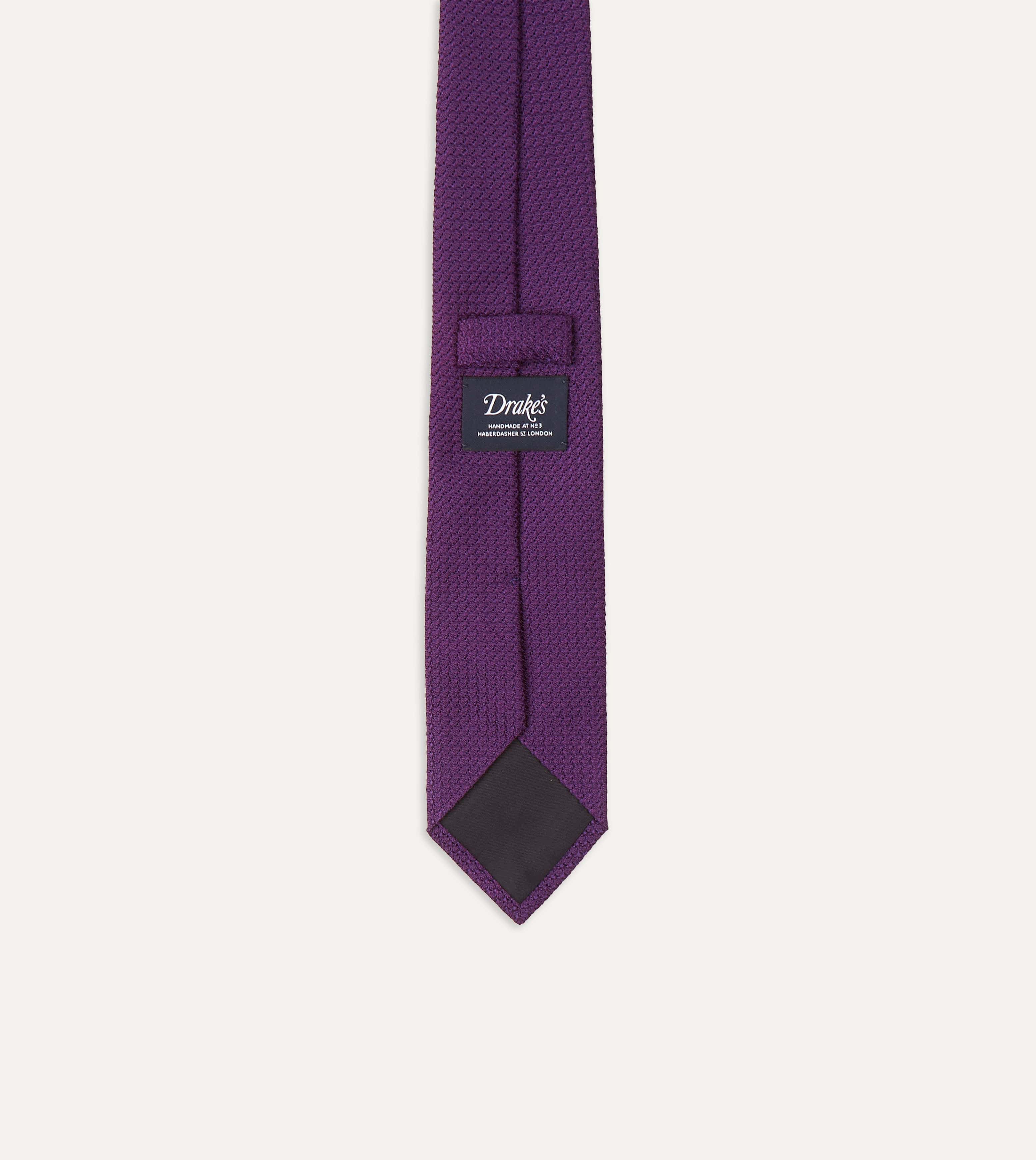 Purple Large Knot Grenadine Silk Tipped Tie - Image 5