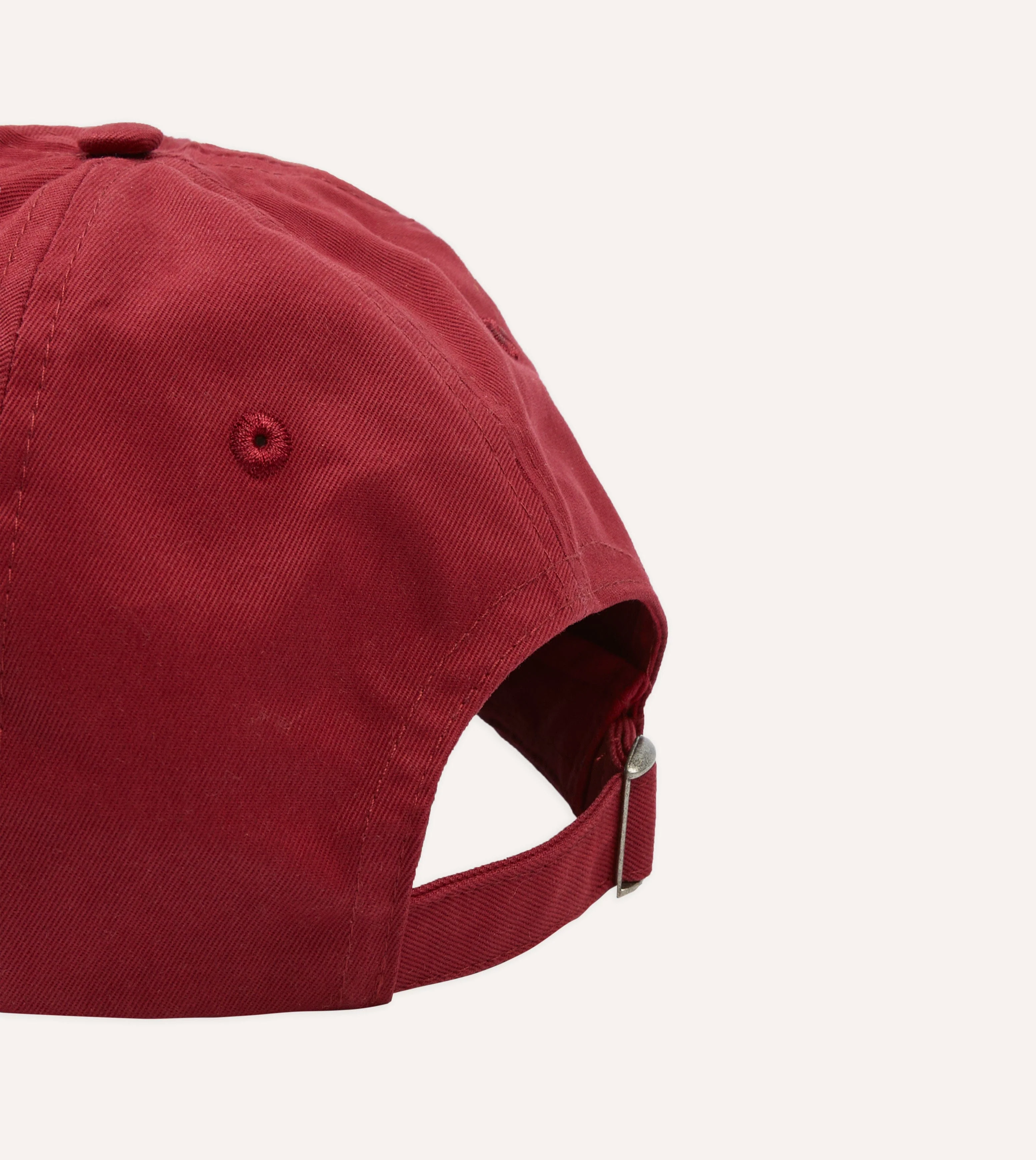 Red Flower Emblem Cotton Baseball Cap - Image 2