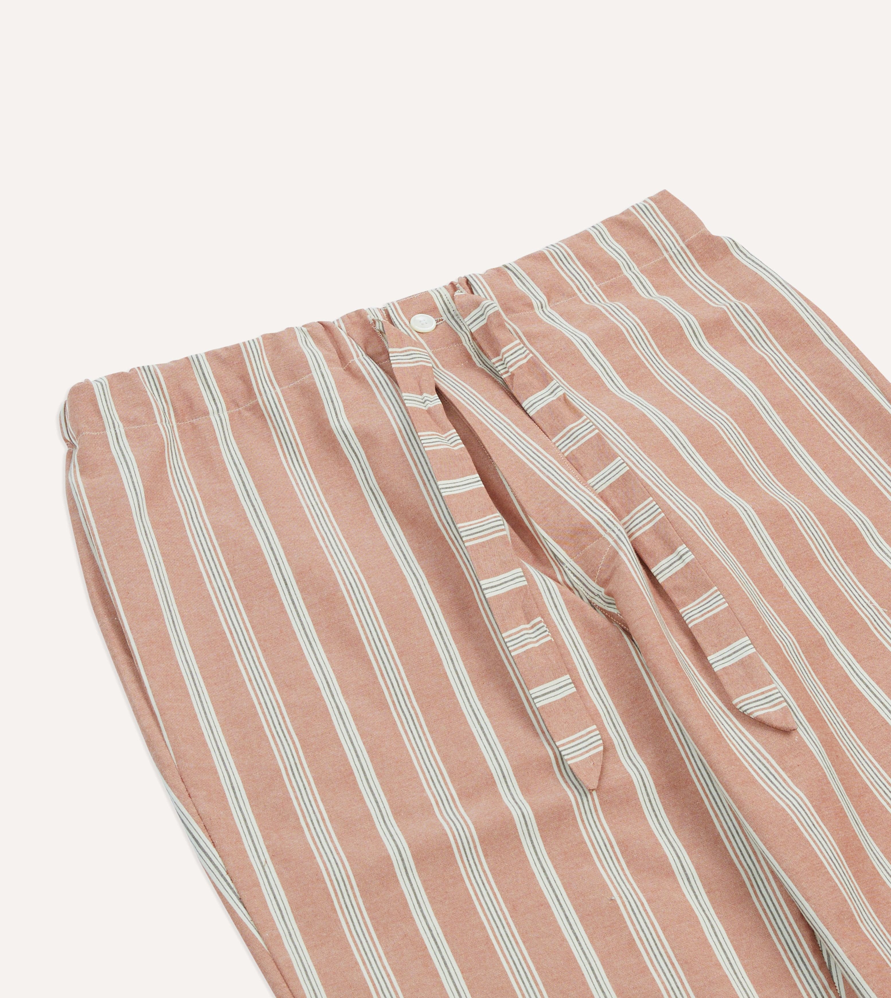 Red Stripe Cotton Pyjama Set - Image 9