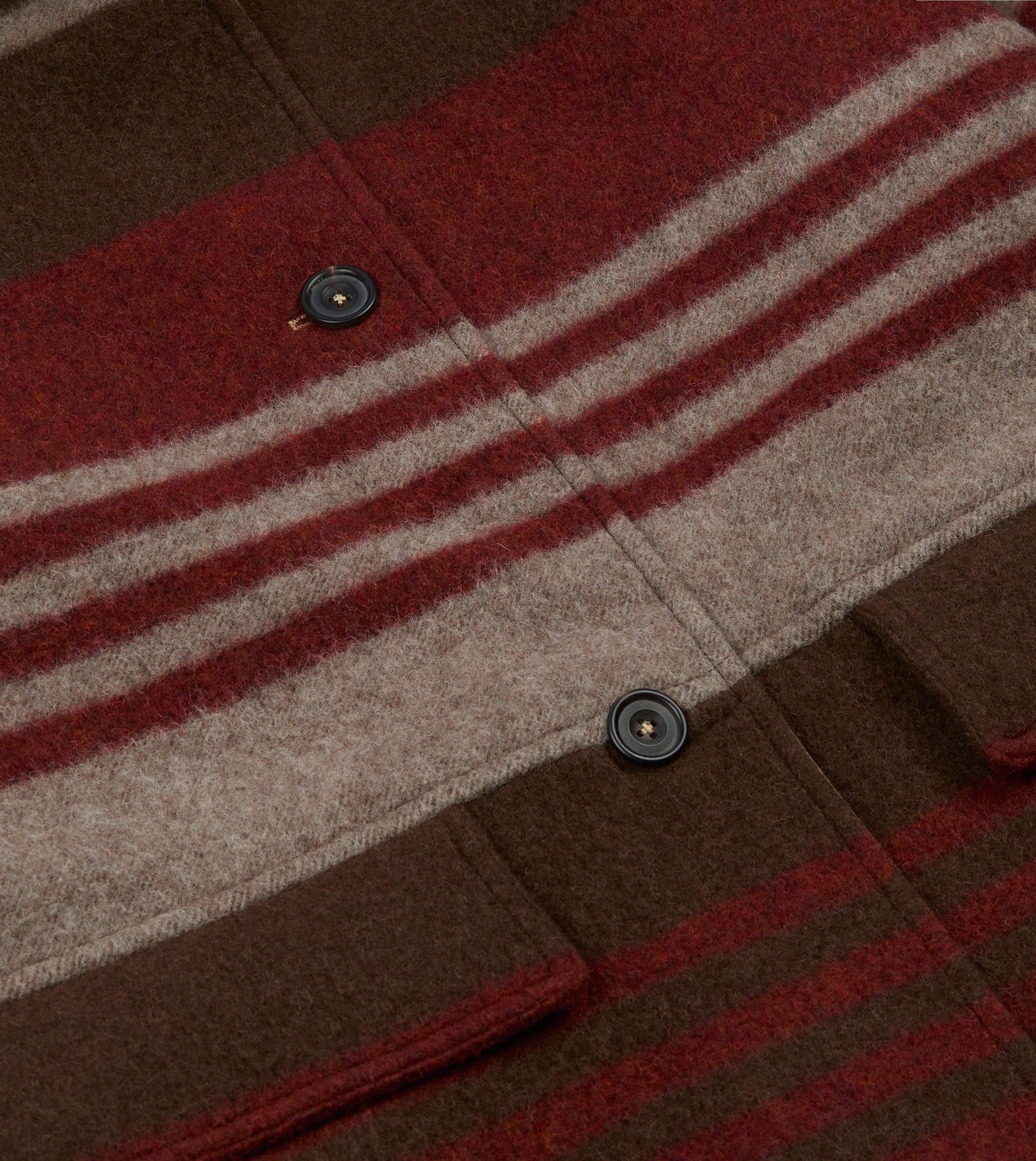 Reversible Cotton-Blanket Raglan Mac - Image 11