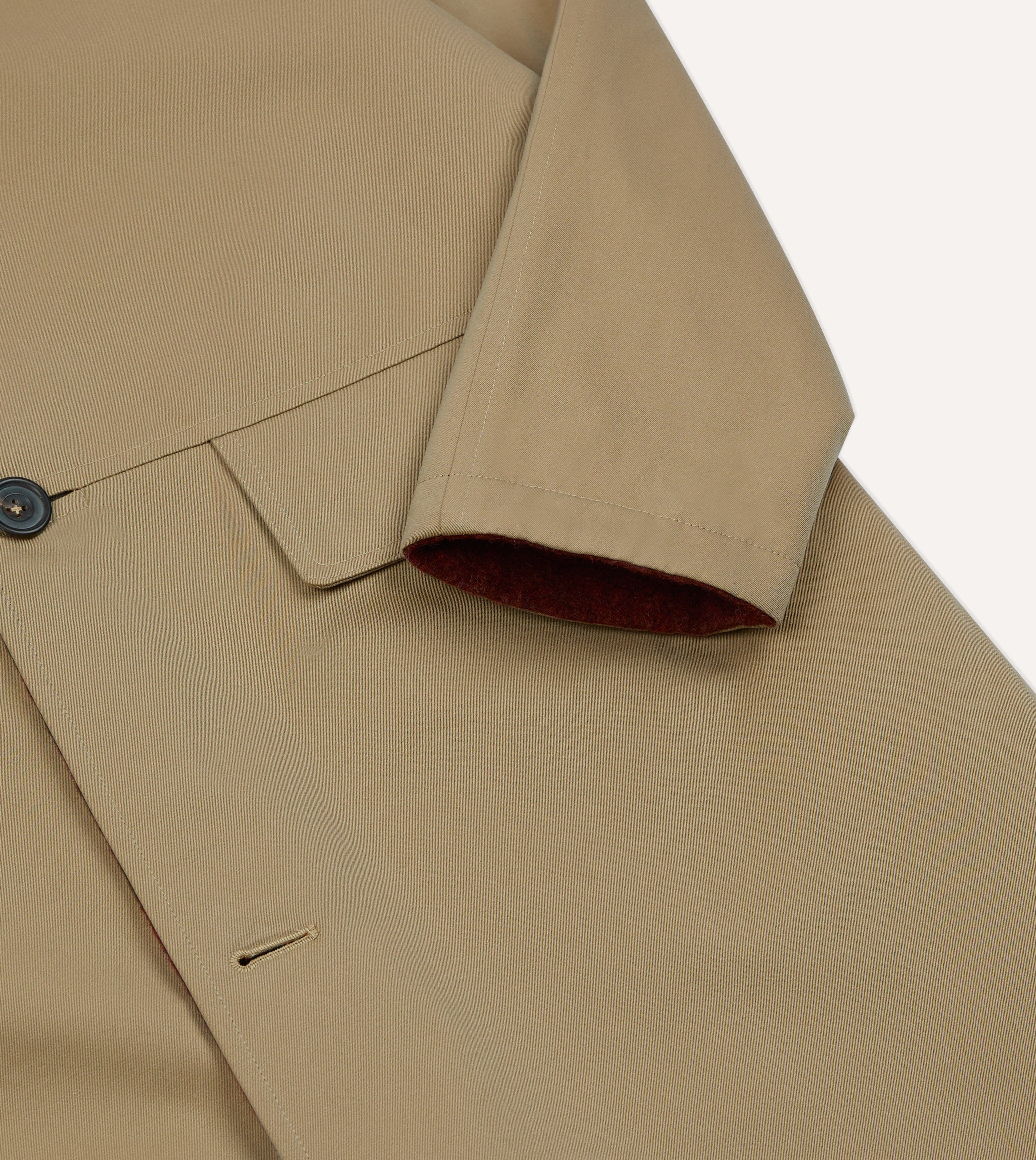 Reversible Cotton-Blanket Raglan Mac - Image 6