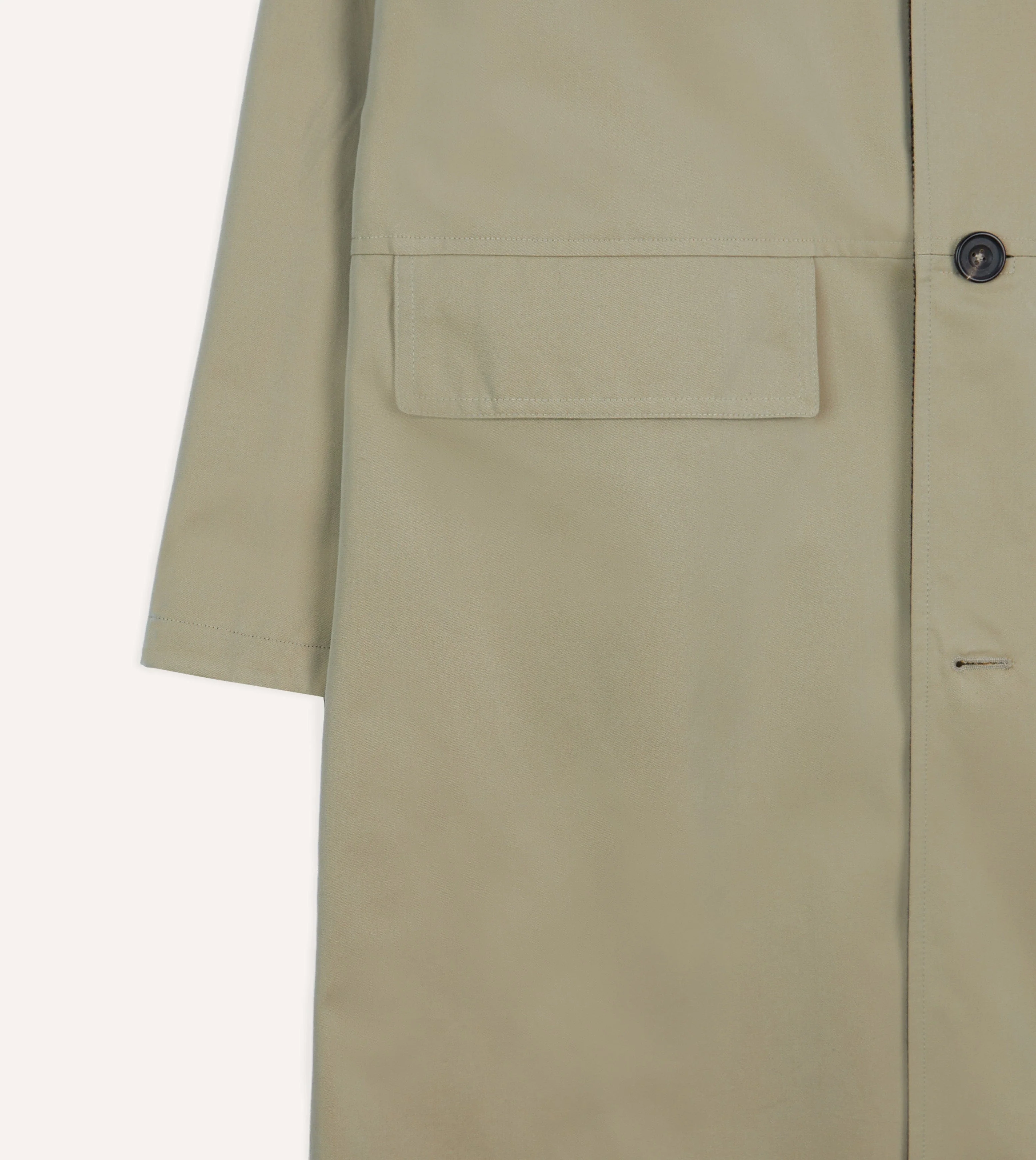 Reversible Cotton-Tweed Raglan Mac - Image 6
