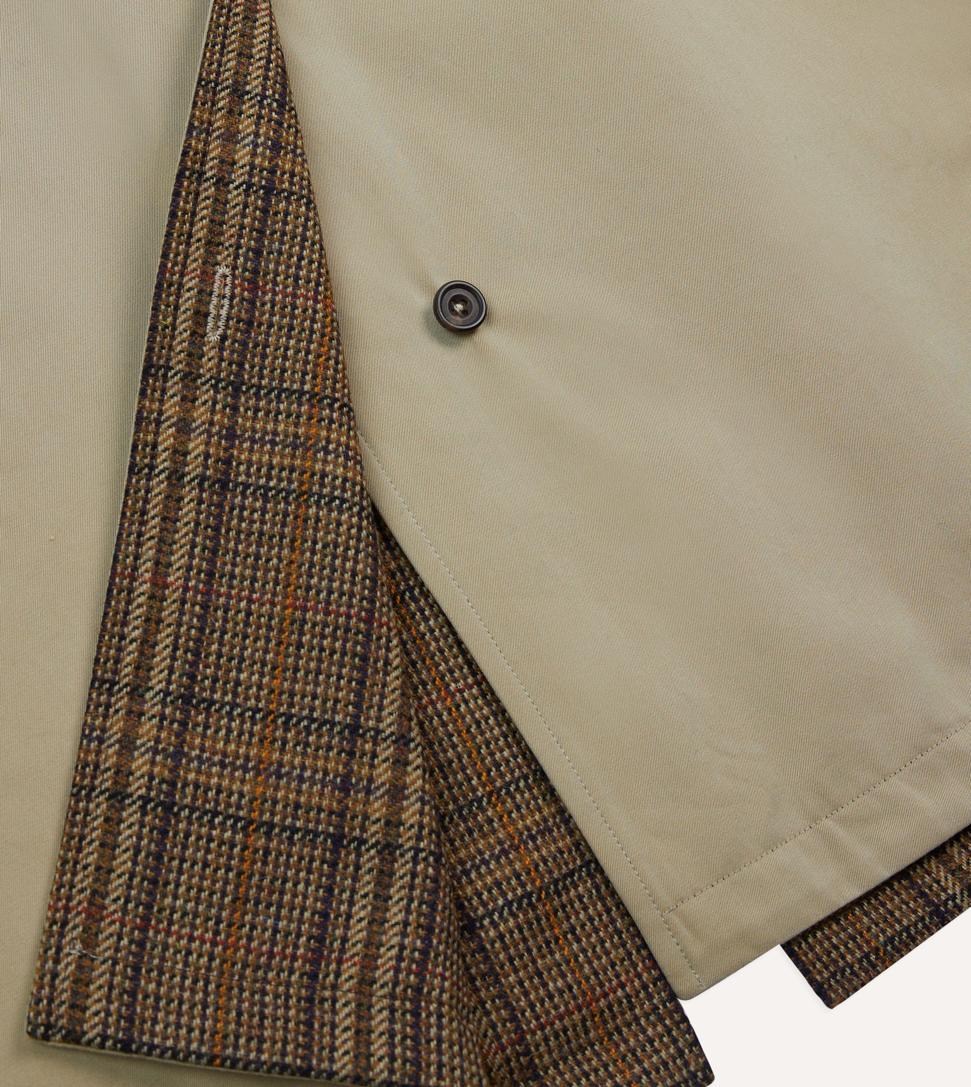 Reversible Cotton-Tweed Raglan Mac - Image 8