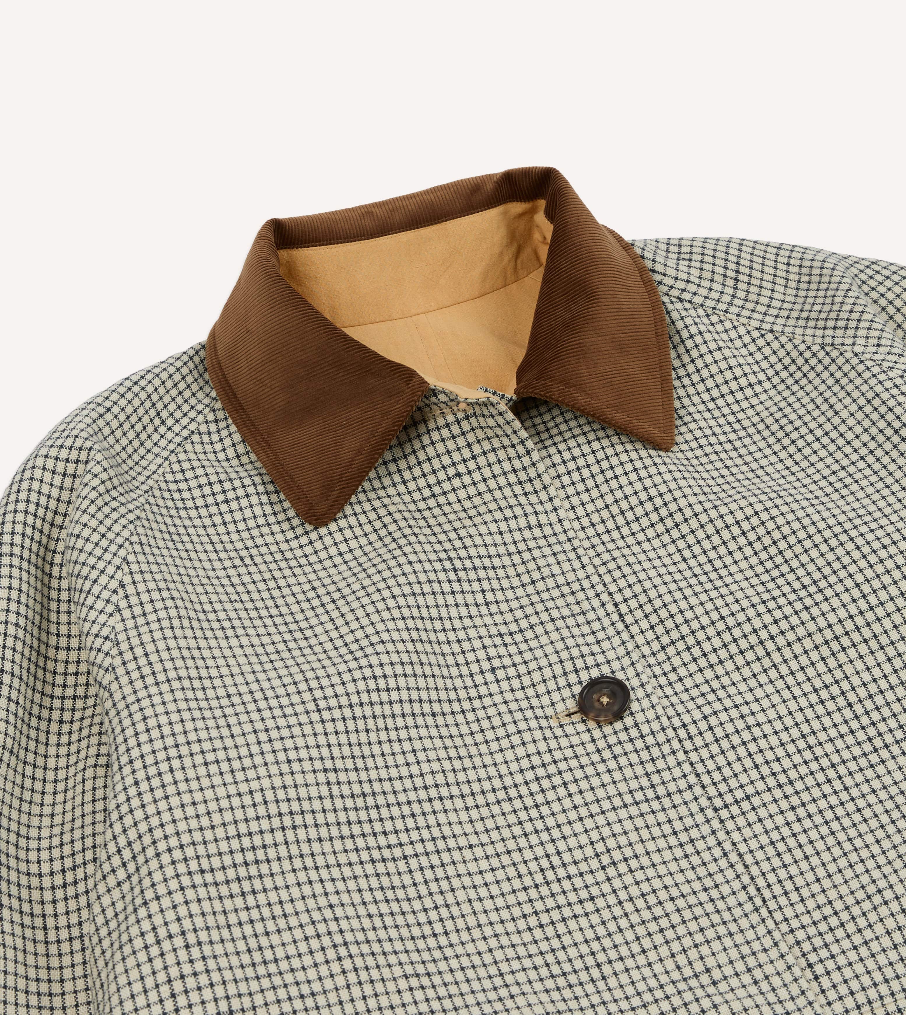 Reversible Linen–Cotton Raglan Mac - Image 13