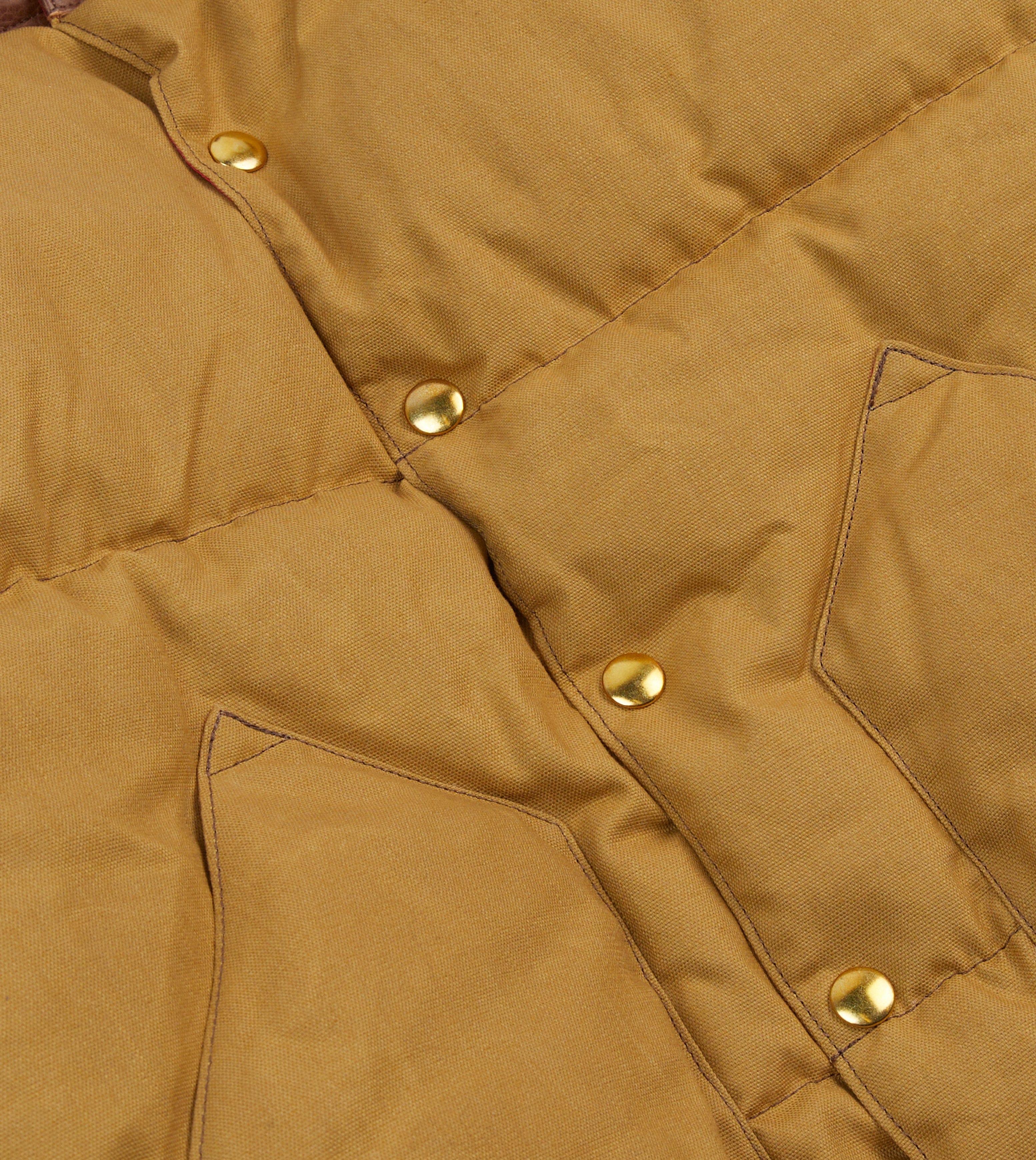 Rocky Mountain Featherbed for Drake's Tan Cotton Duck Canvas Christy Down Jacket - Image 4