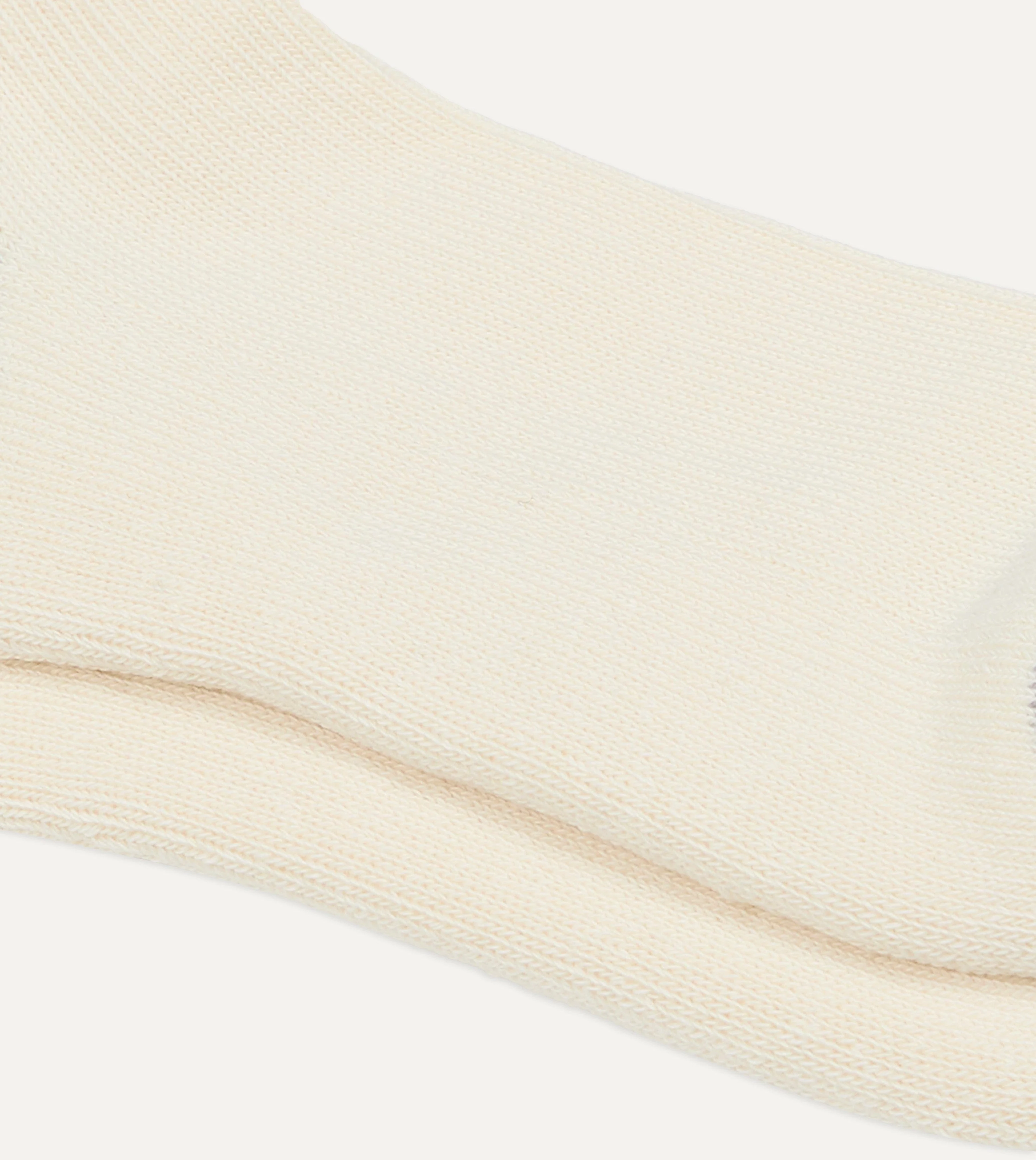RoToTo Yellow and Purple Cotton Crew Socks - Image 2