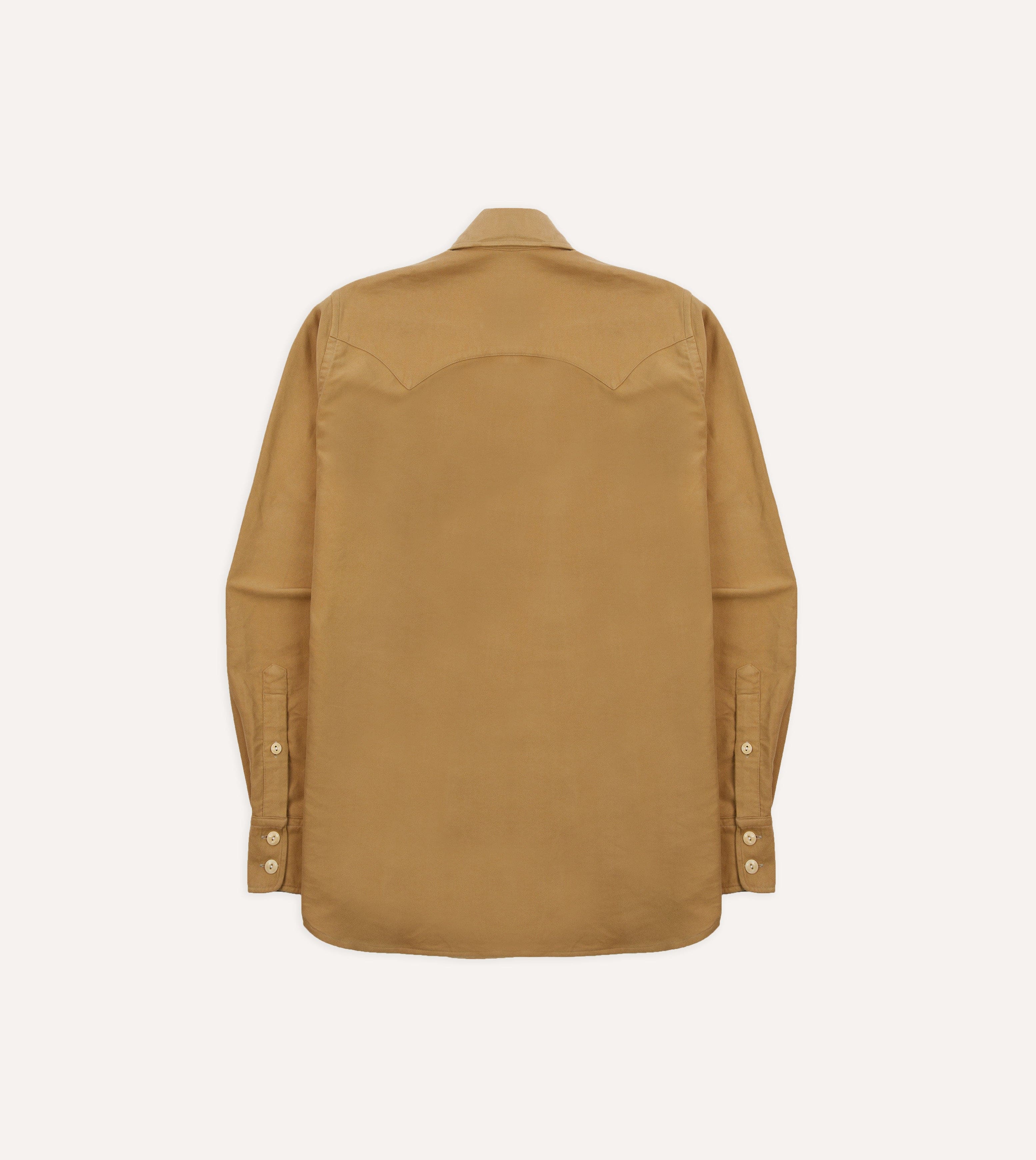 Sand Moleskin Two-Pocket Western Shirt - Image 6
