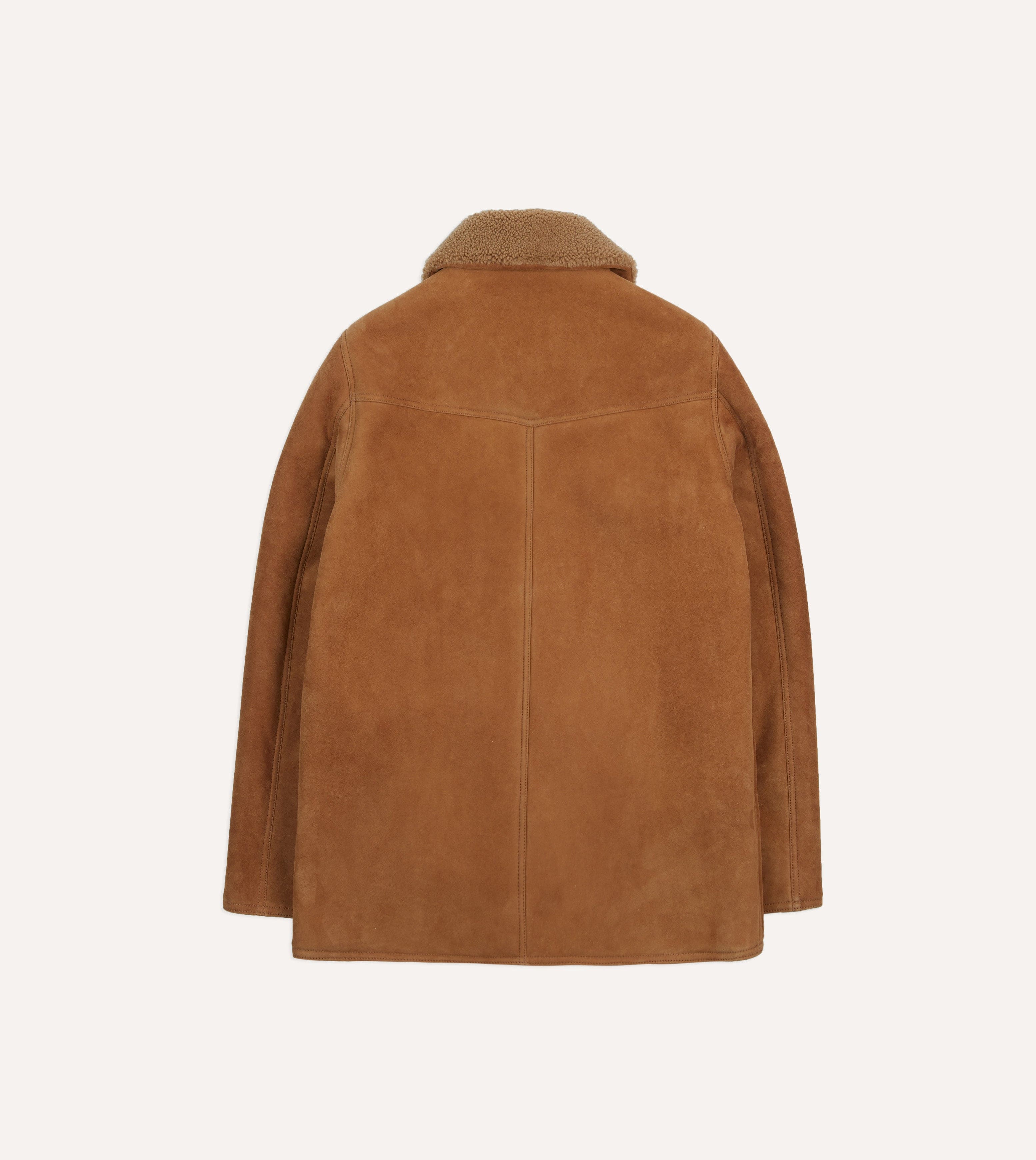 Tan Western Shearling Jacket - Image 8