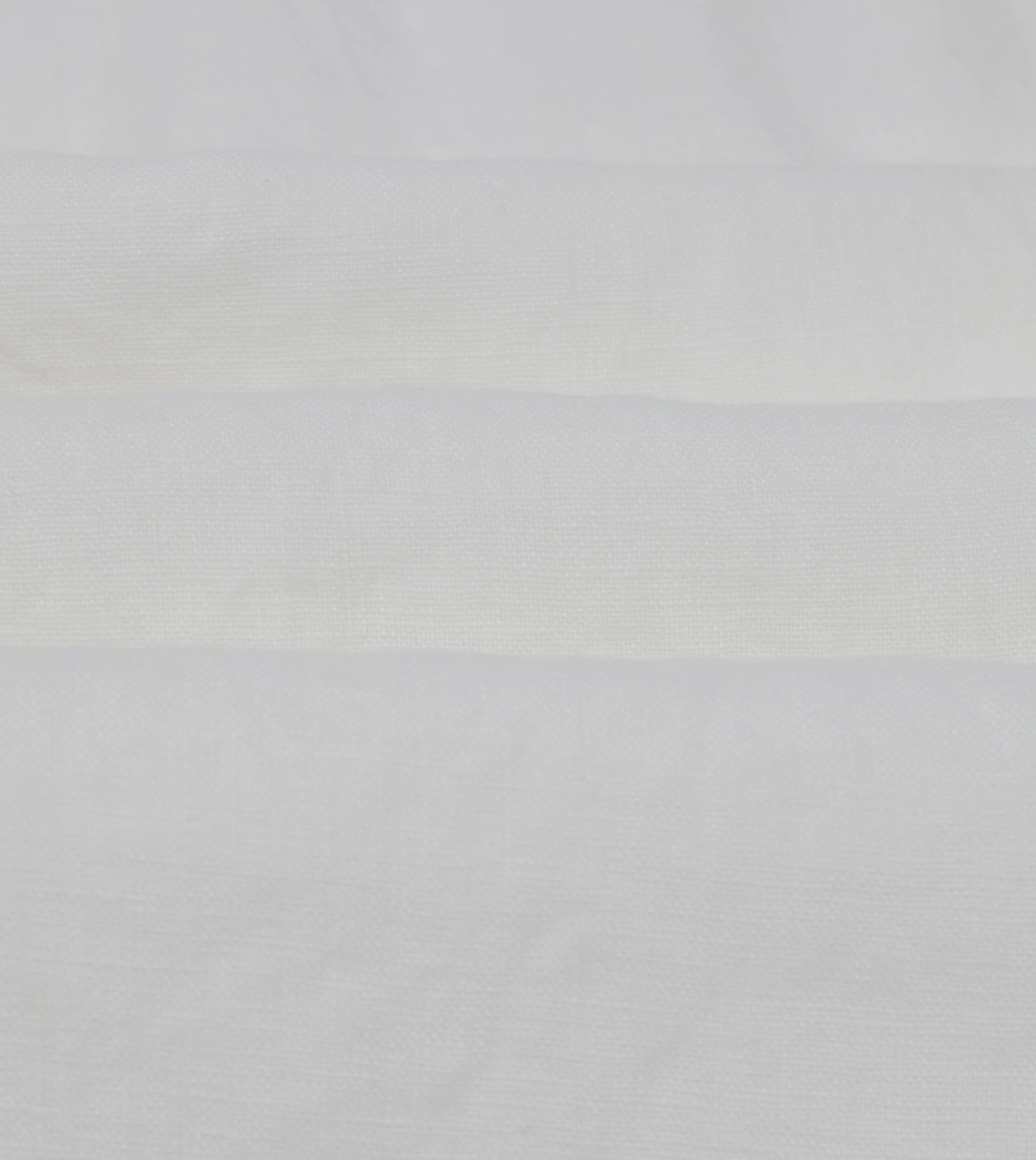 White Linen Mandarin Collar Shirt - Image 2