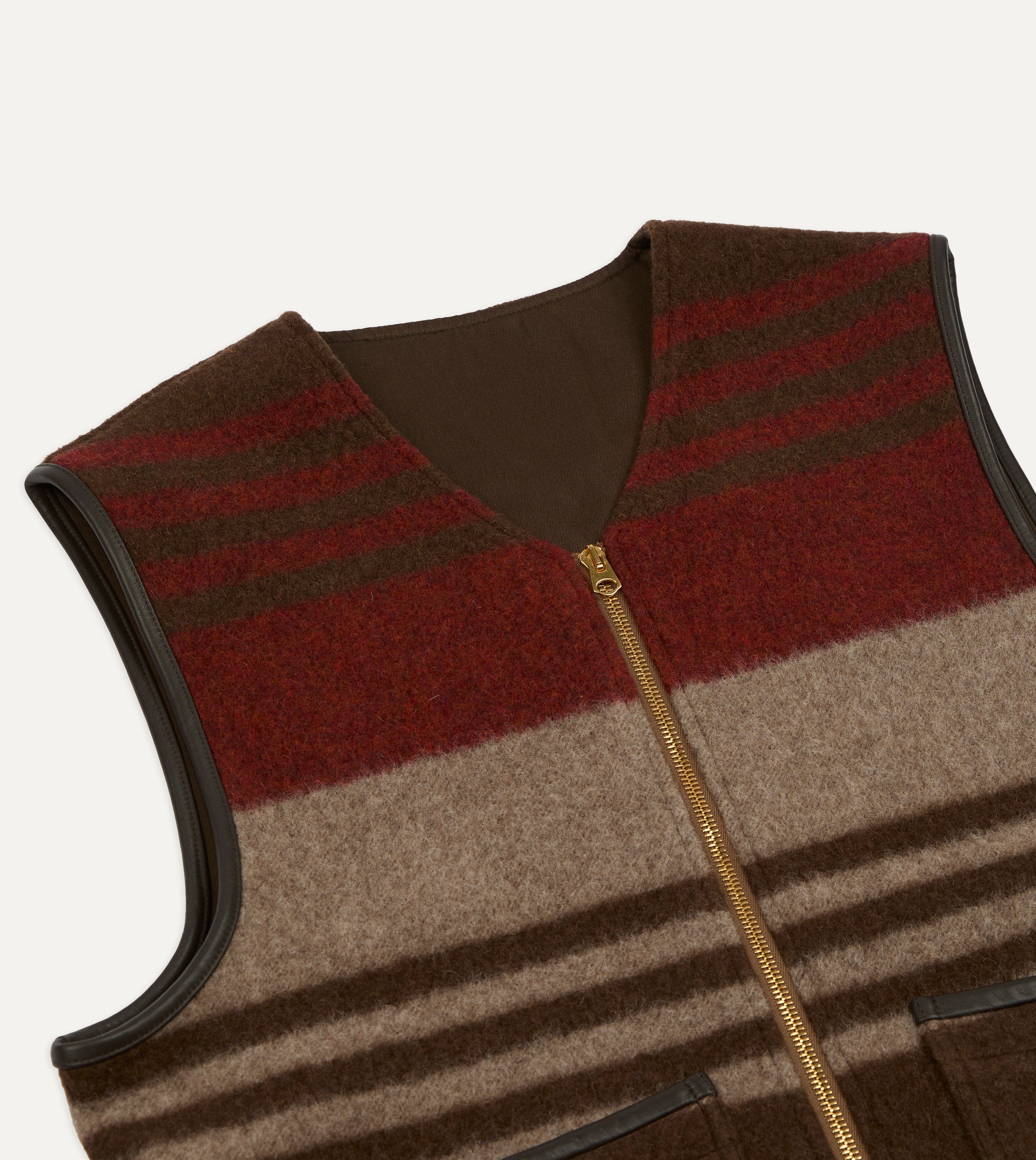 Wool Blanket Zip Vest - Image 3