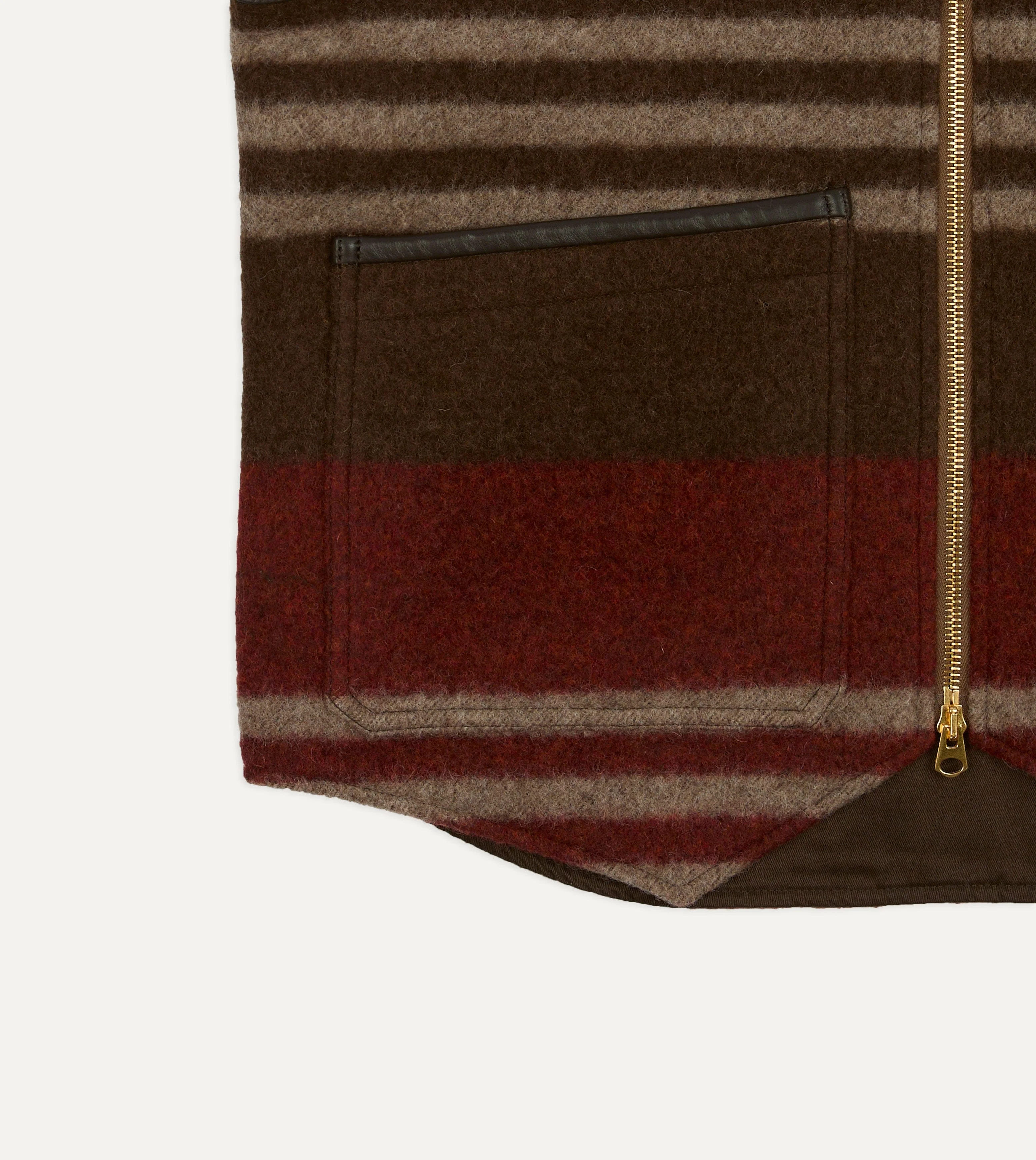 Wool Blanket Zip Vest - Image 4
